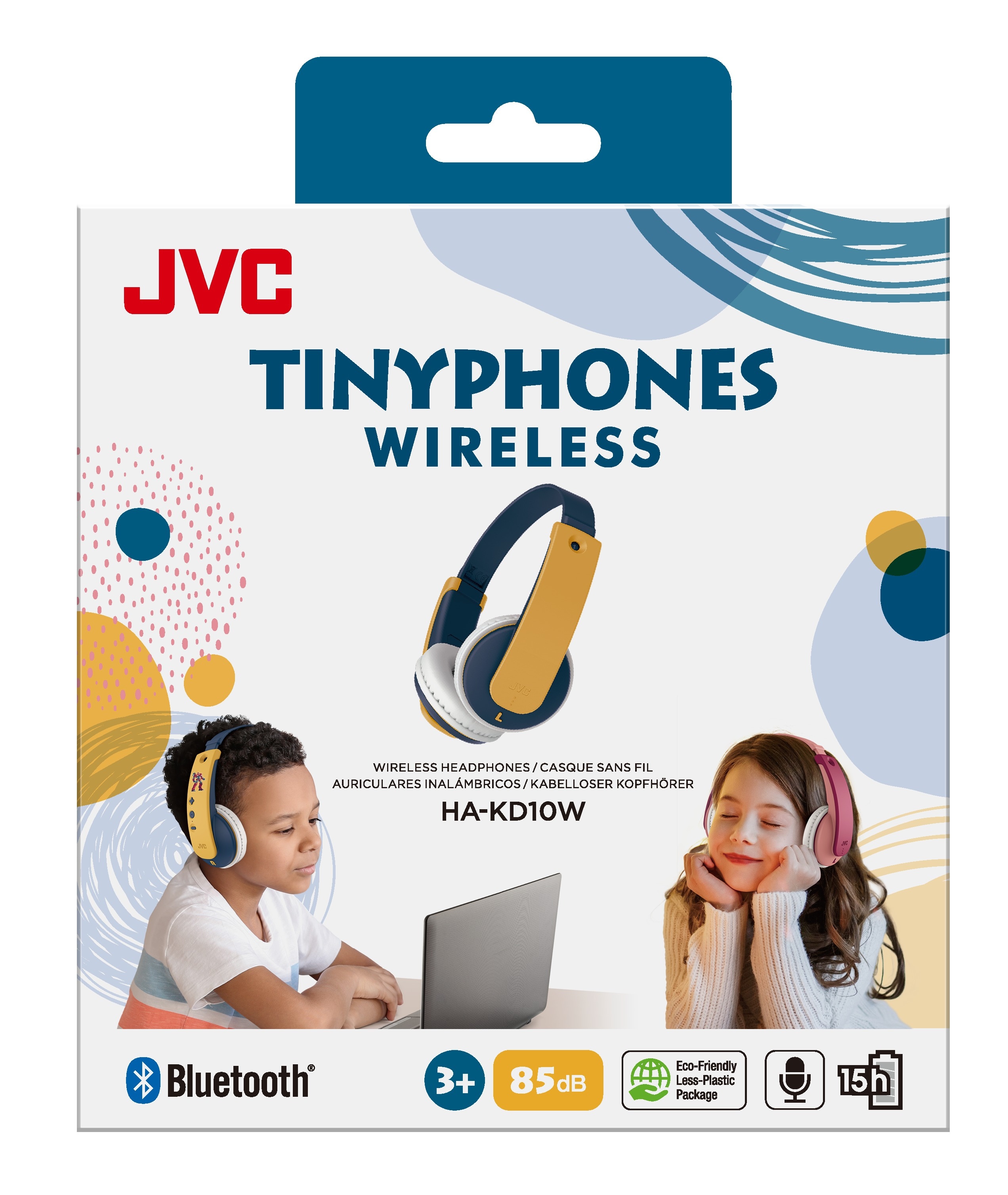 Tinyphones On-Ear Wireless Auriculares para niños, amarillo
