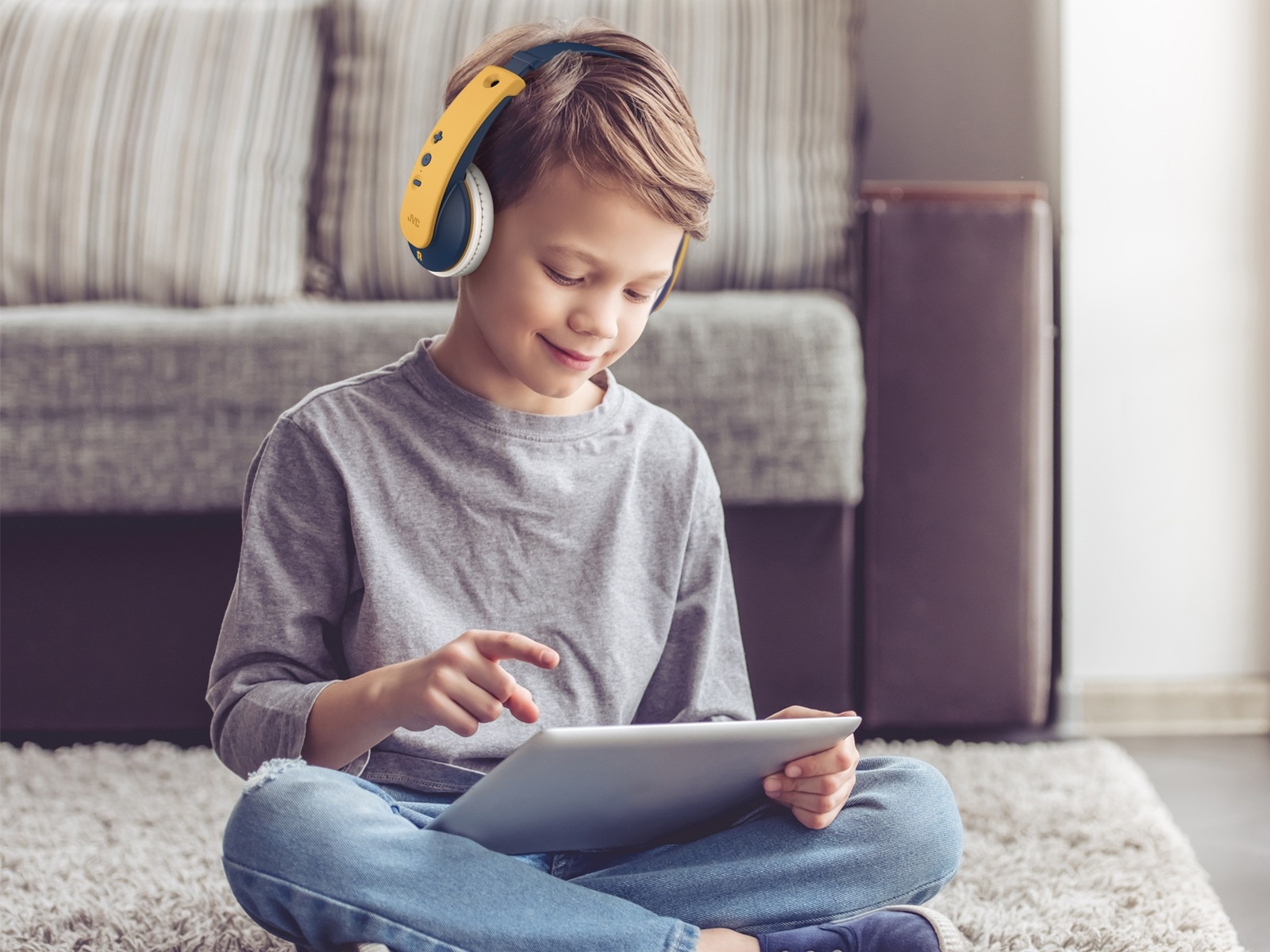 Tinyphones On-Ear Wireless Auriculares para niños, amarillo