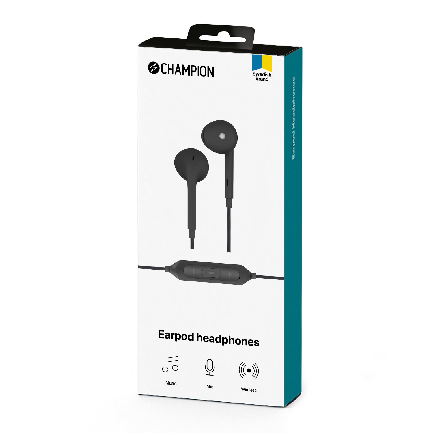 Wireless EarBud Auriculares negro
