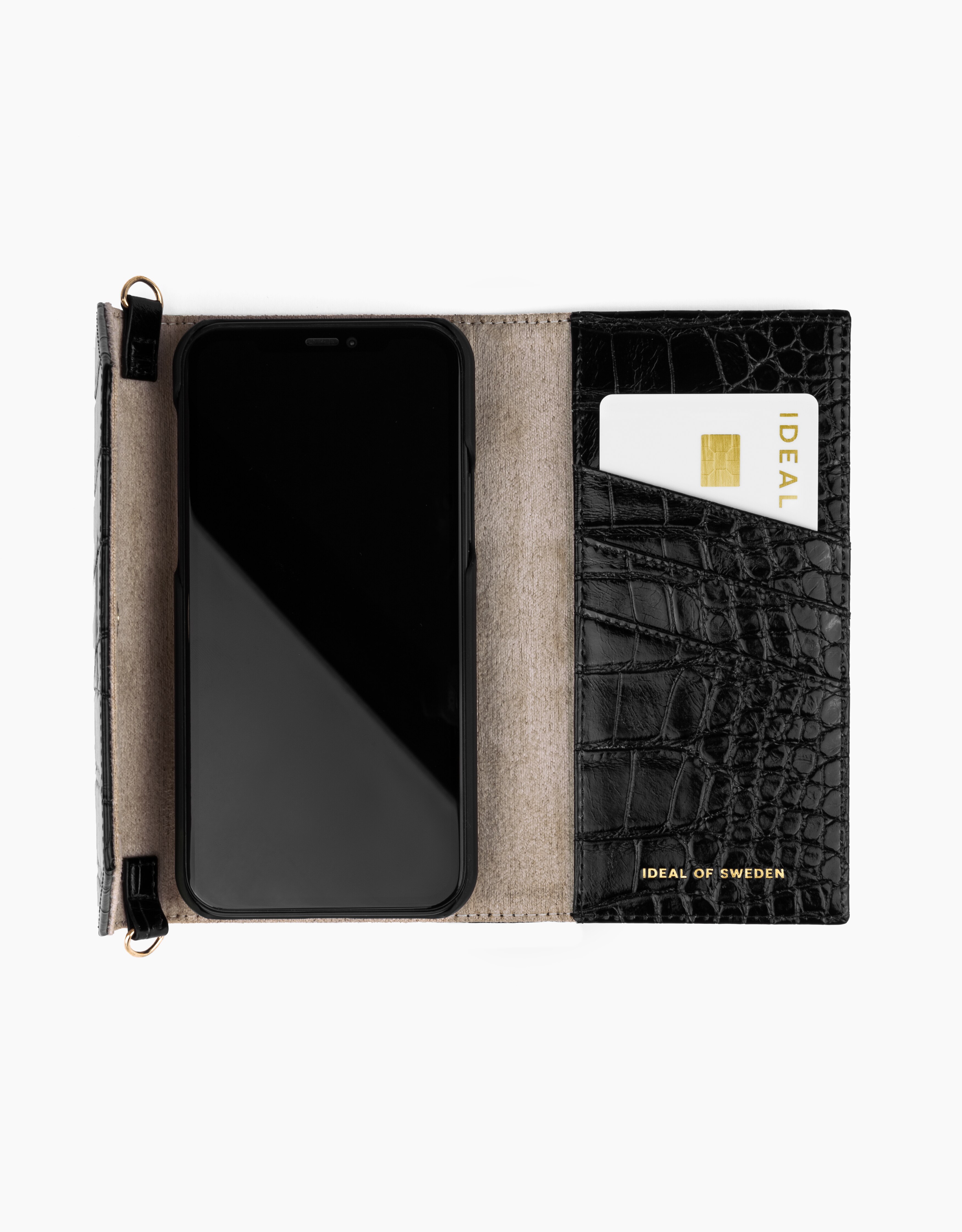 Cassette Clutch iPhone 13 Black Croco