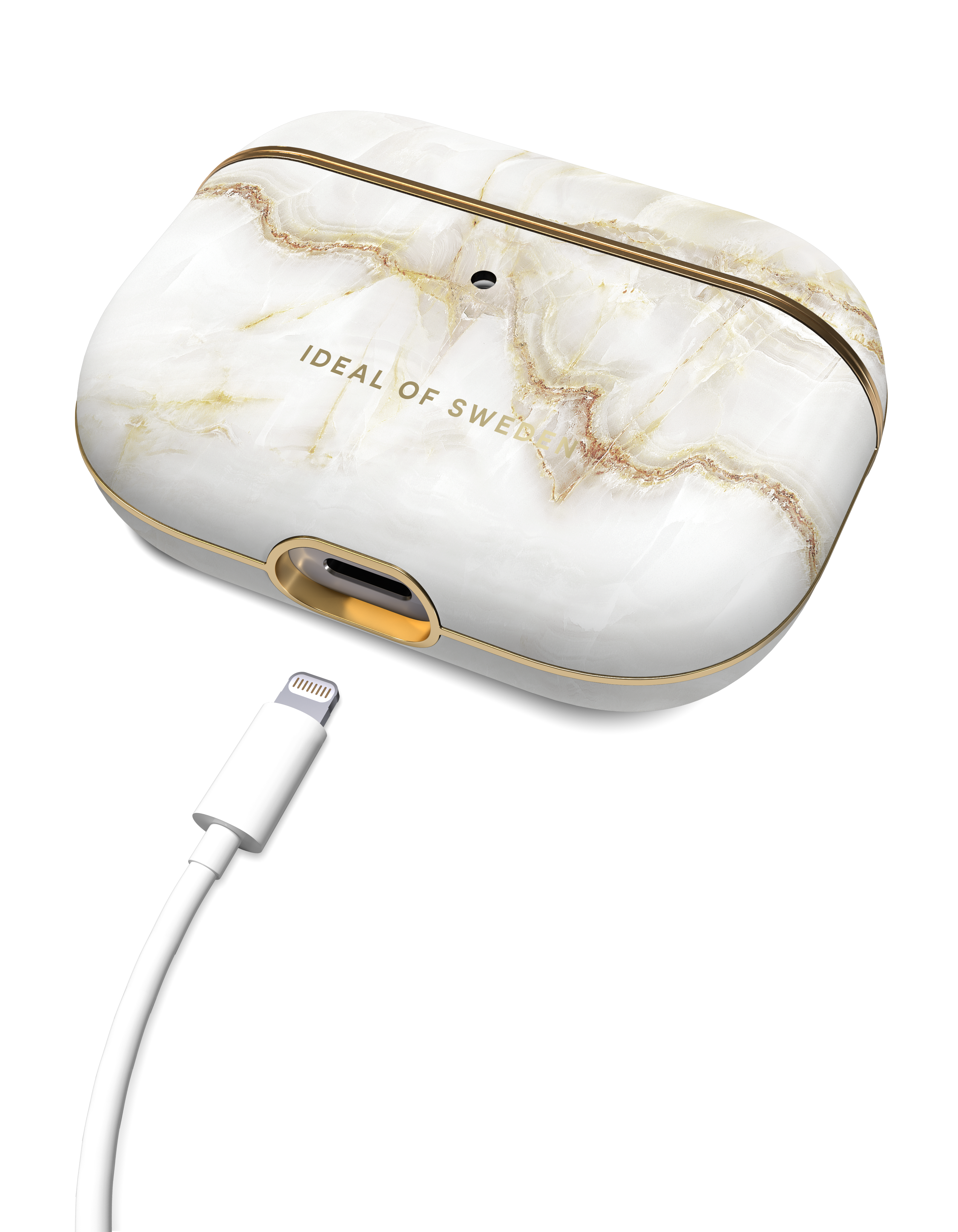 Funda Fashion Case AirPods 3 Golden Pearl Marble