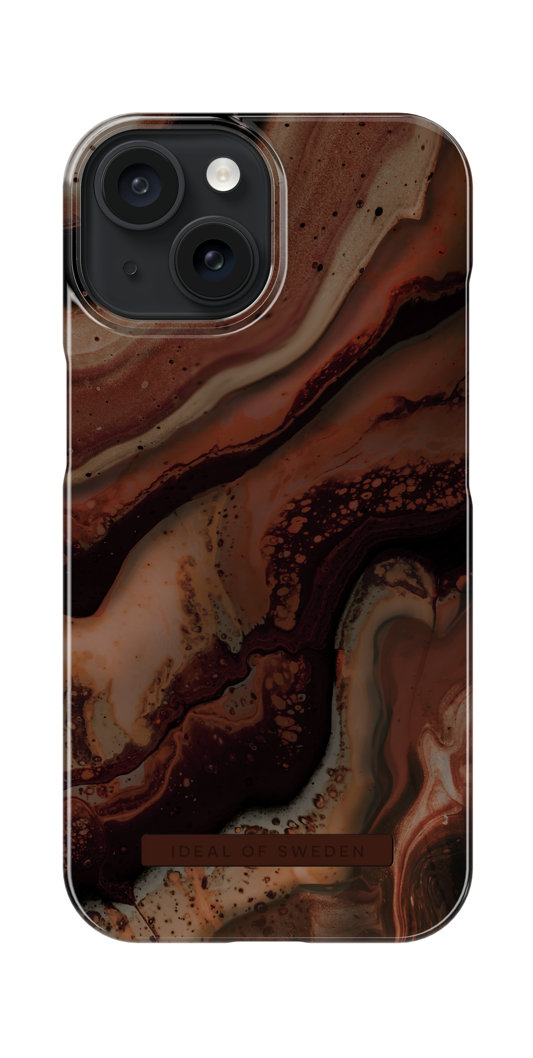 Funda Fashion Case iPhone 15 Dark Amber Marble