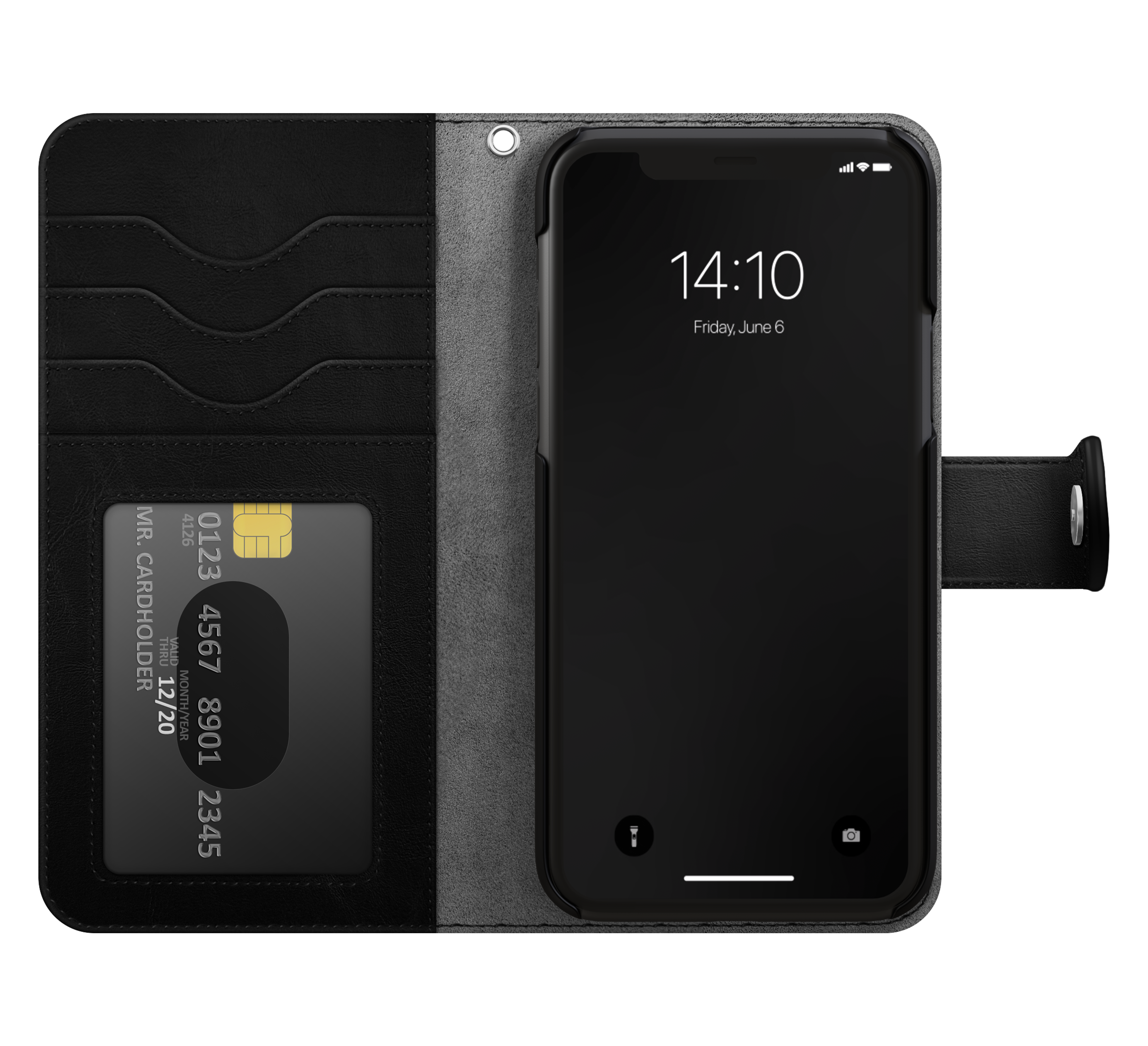 Cartera Magnet Wallet+ iPhone 12 Mini Black