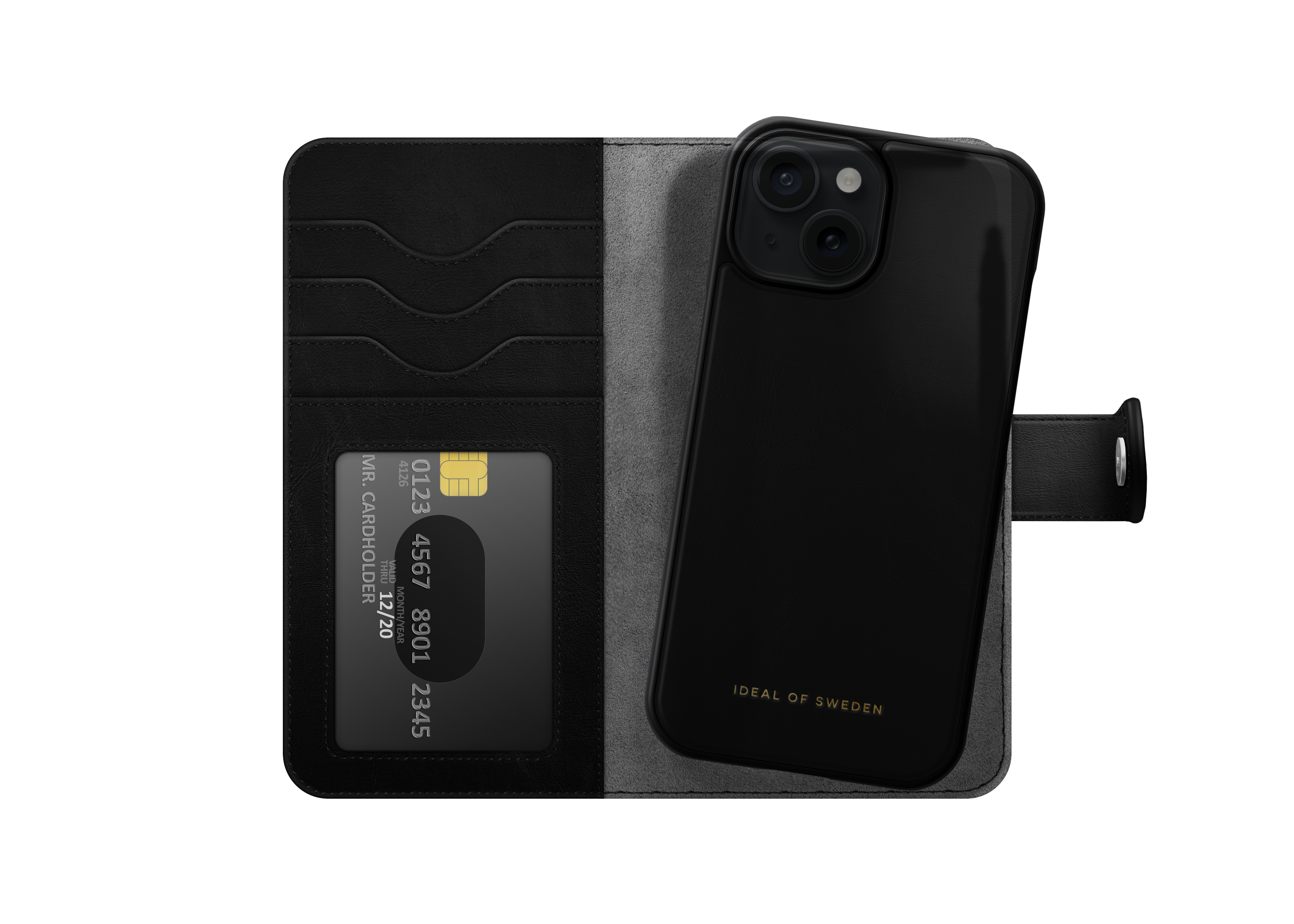 Cartera Magnet Wallet+ iPhone 15 Plus Black