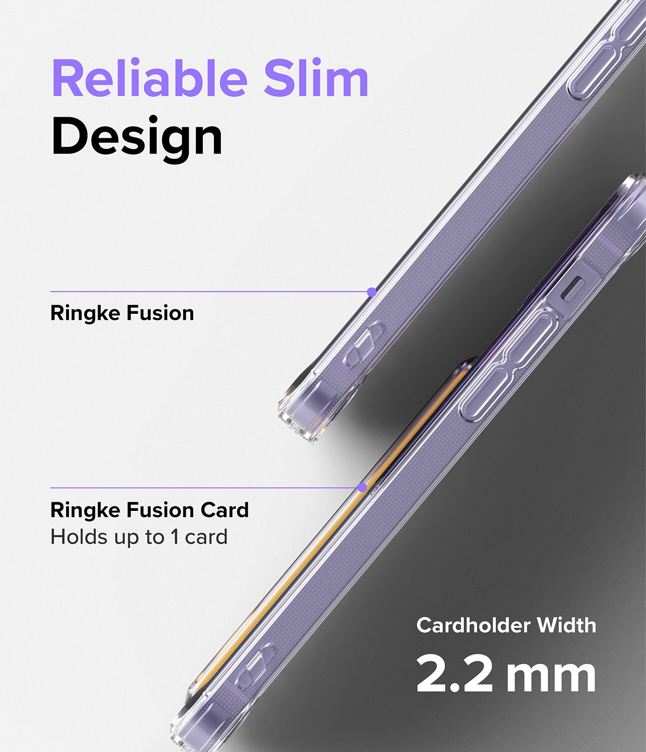 Funda Fusion Card iPhone 12/iPhone 12 Pro transparente