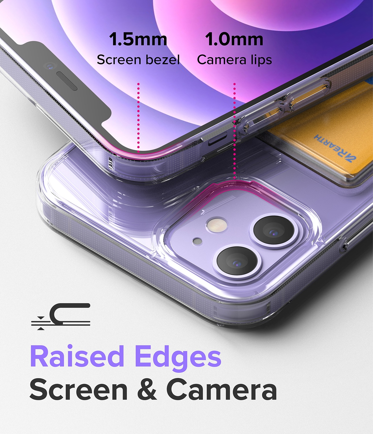 Funda Fusion Card iPhone 12/iPhone 12 Pro transparente