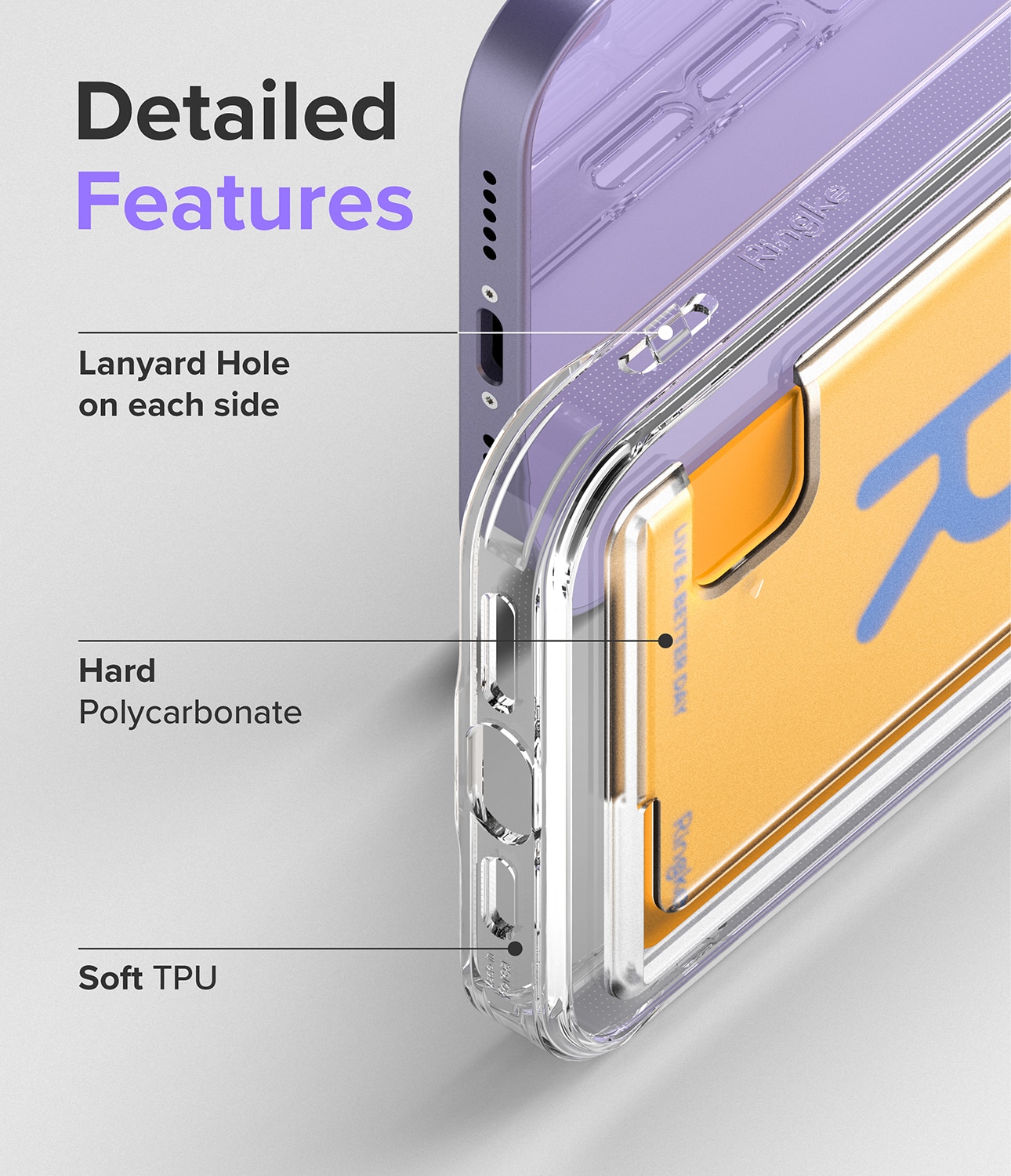 Funda Fusion Card iPhone 12/iPhone 12 Pro transparente
