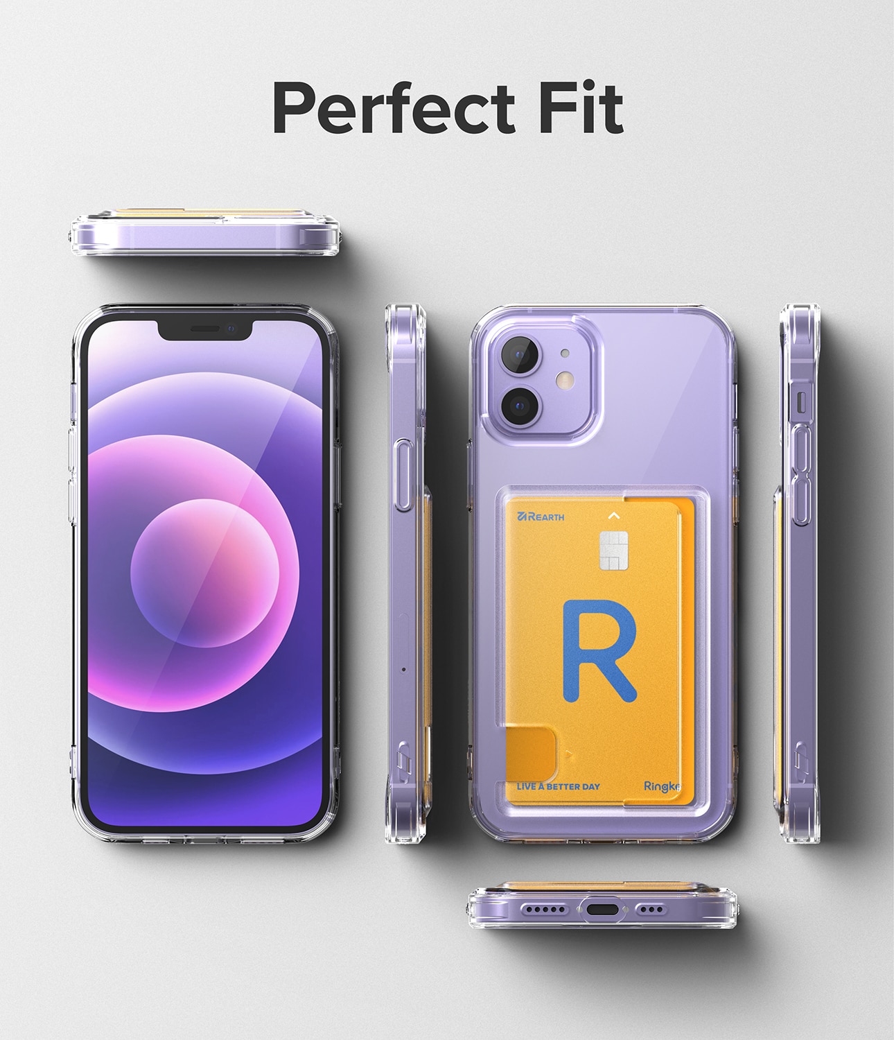 Funda Fusion Card iPhone 12/iPhone 12 Pro transparente