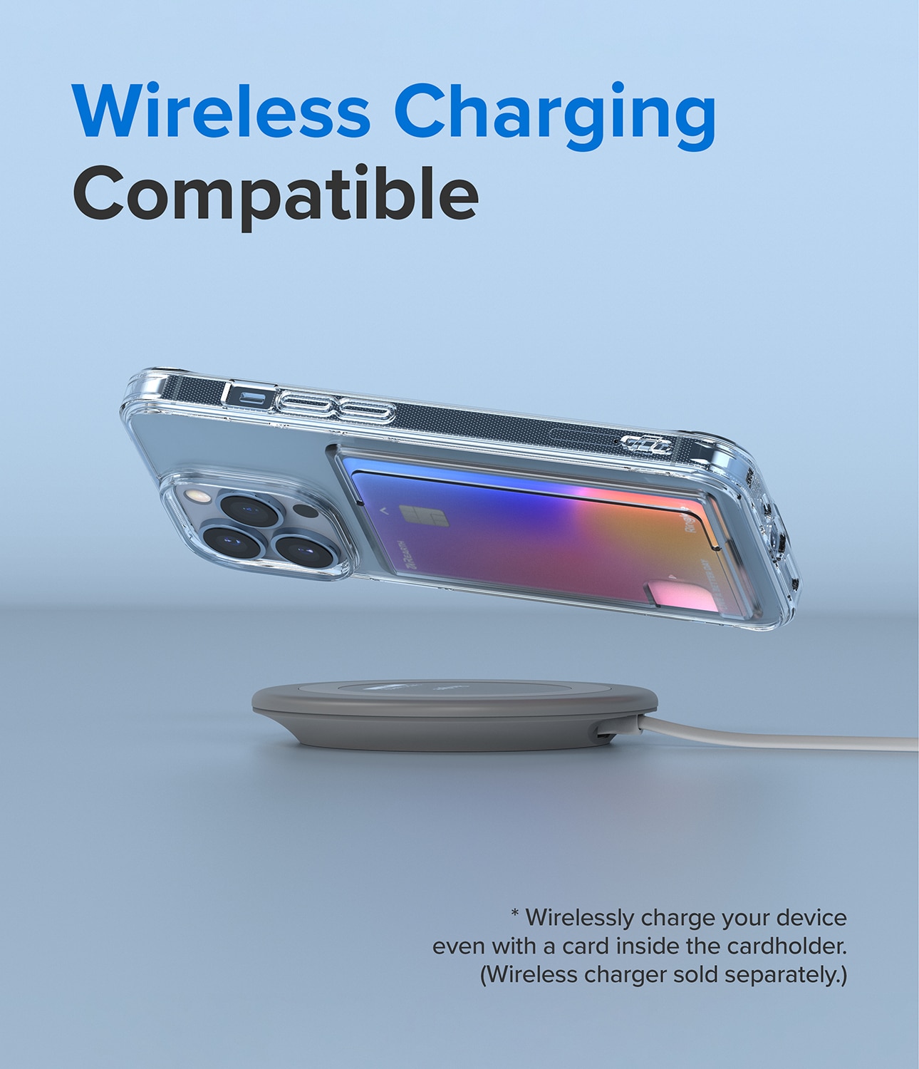 Funda Fusion Card iPhone 13 Pro Max transparente
