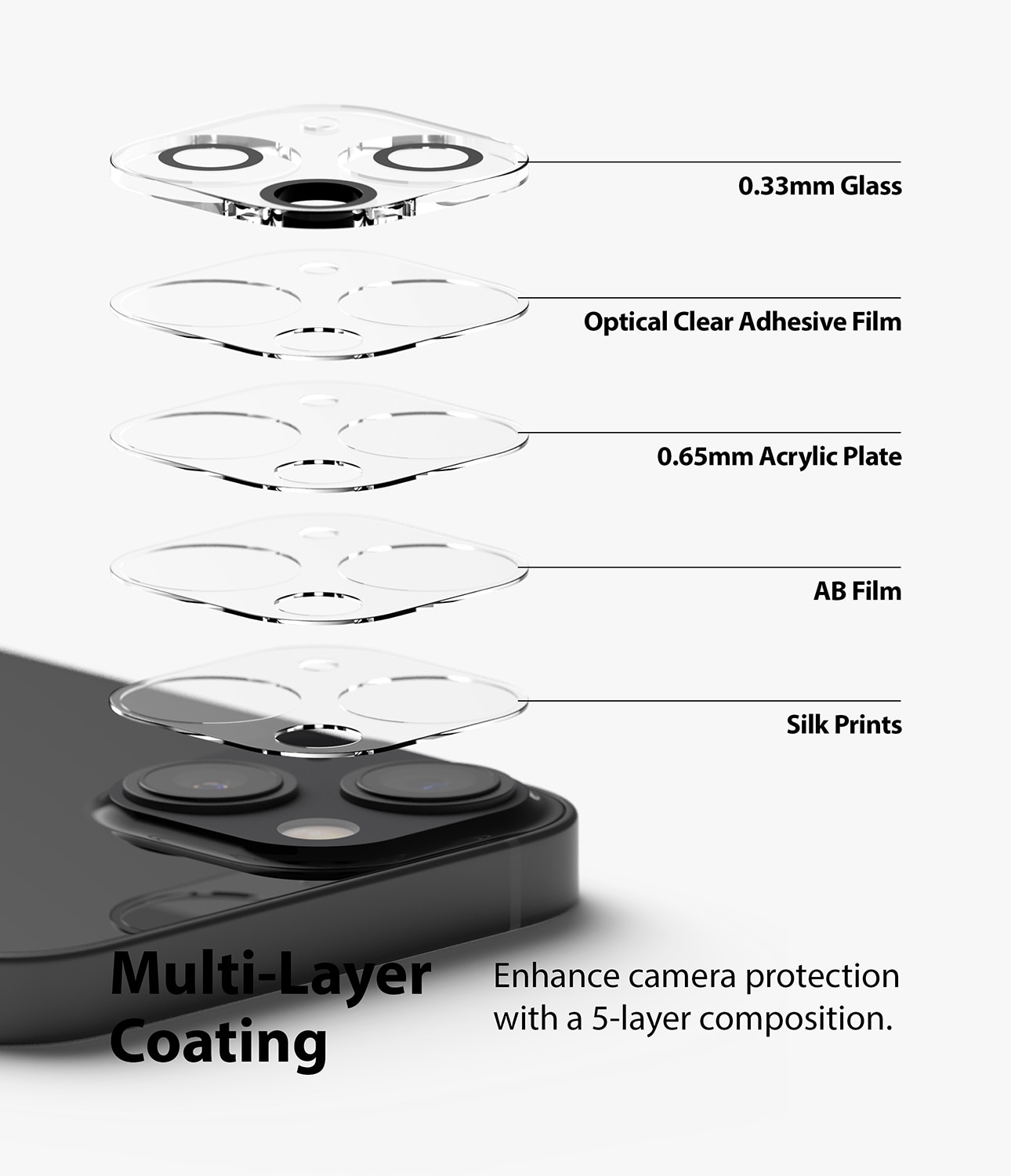 Ringke Camera Protector Glass iPhone 13/13 Mini (2-pack) - Comprar