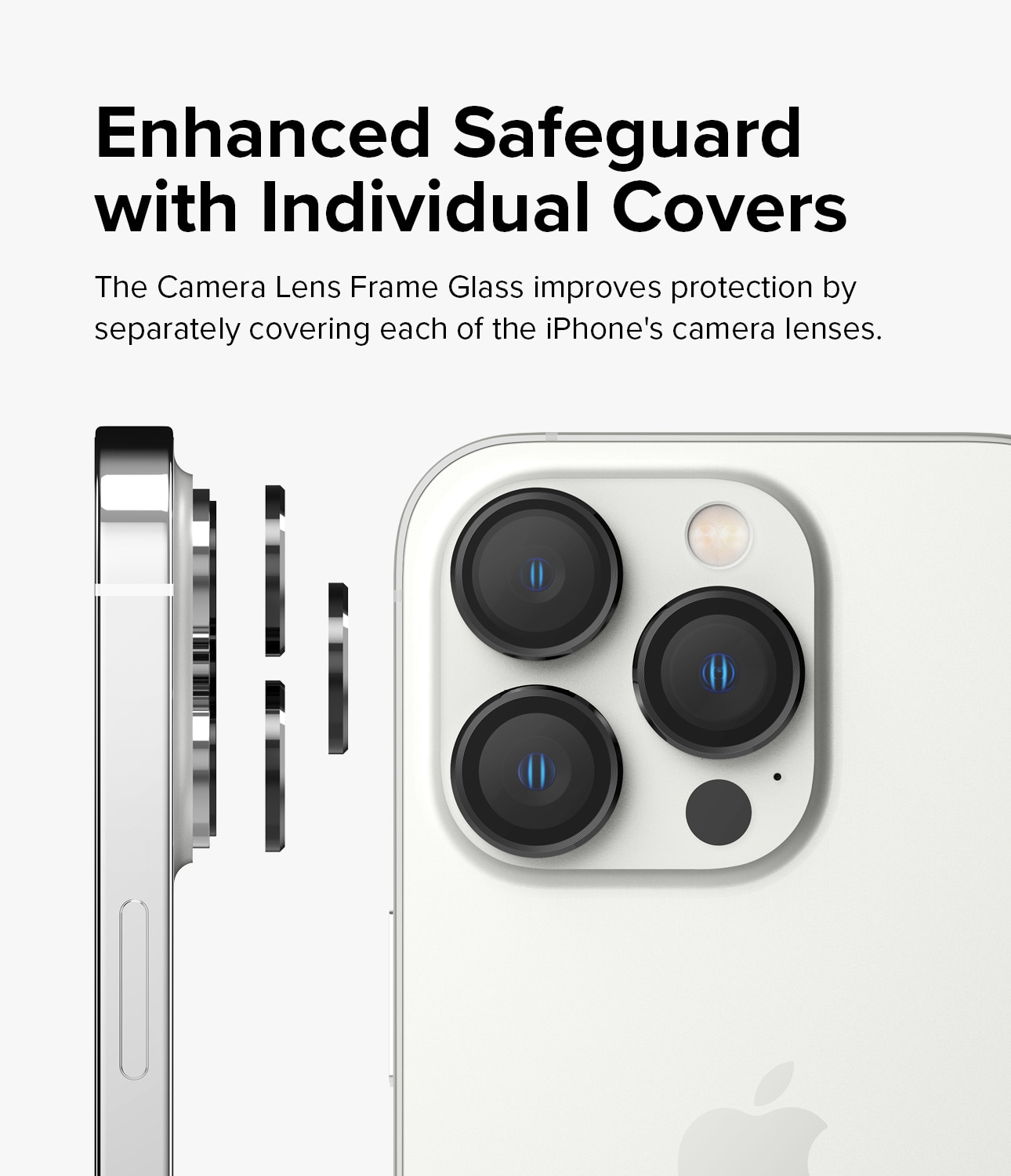 Camera Lens Frame Glass iPhone 14 Pro Max Negro
