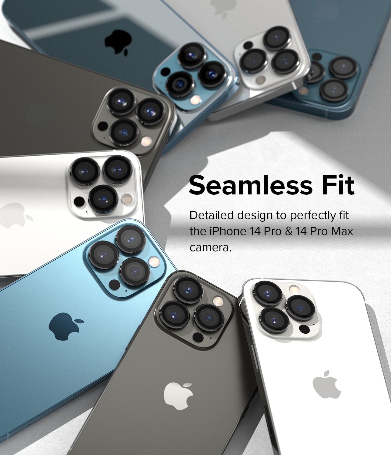 Camera Lens Frame Glass iPhone 14 Pro Max Negro