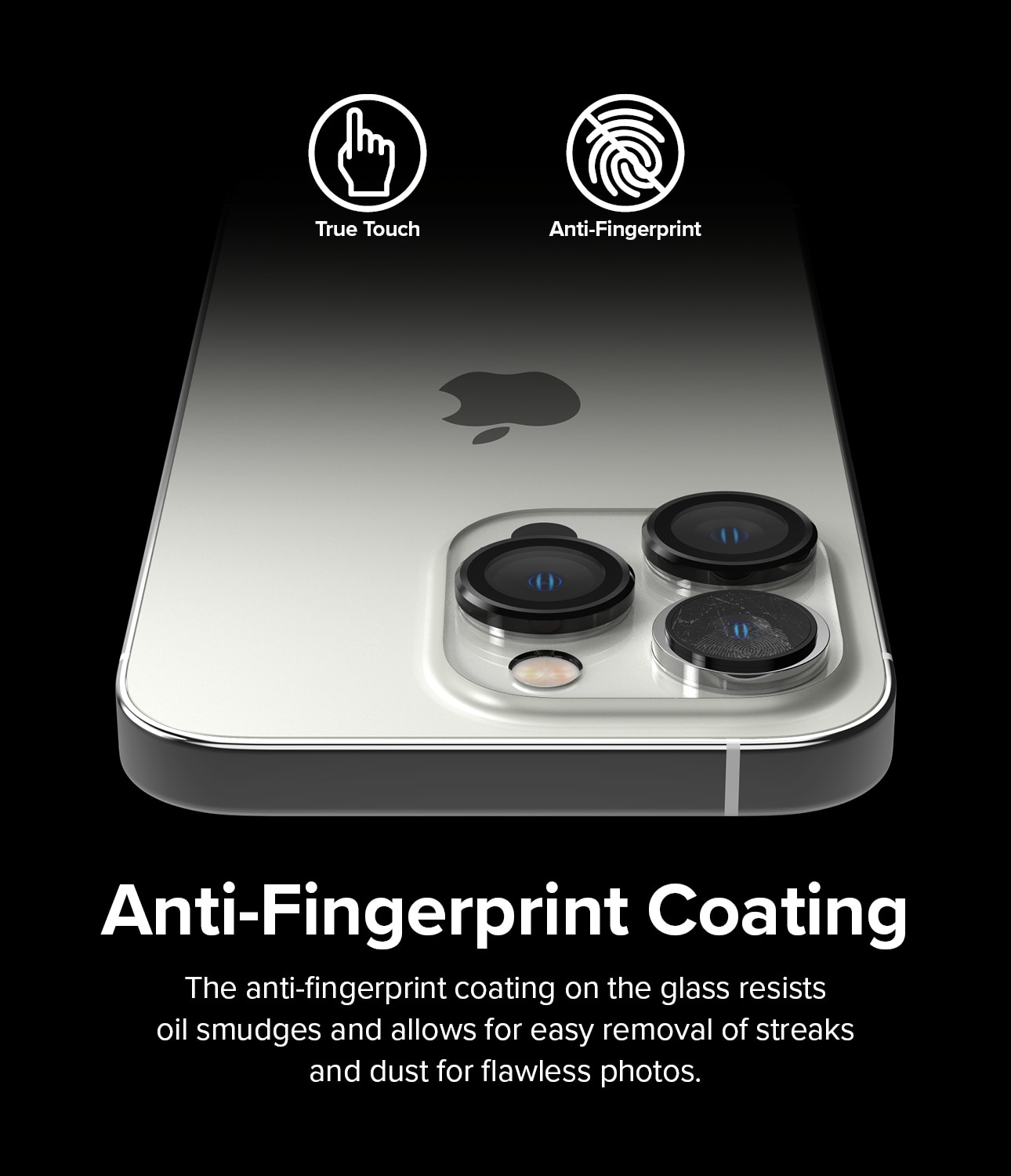 Camera Lens Frame Glass iPhone 14 Pro Max Negro