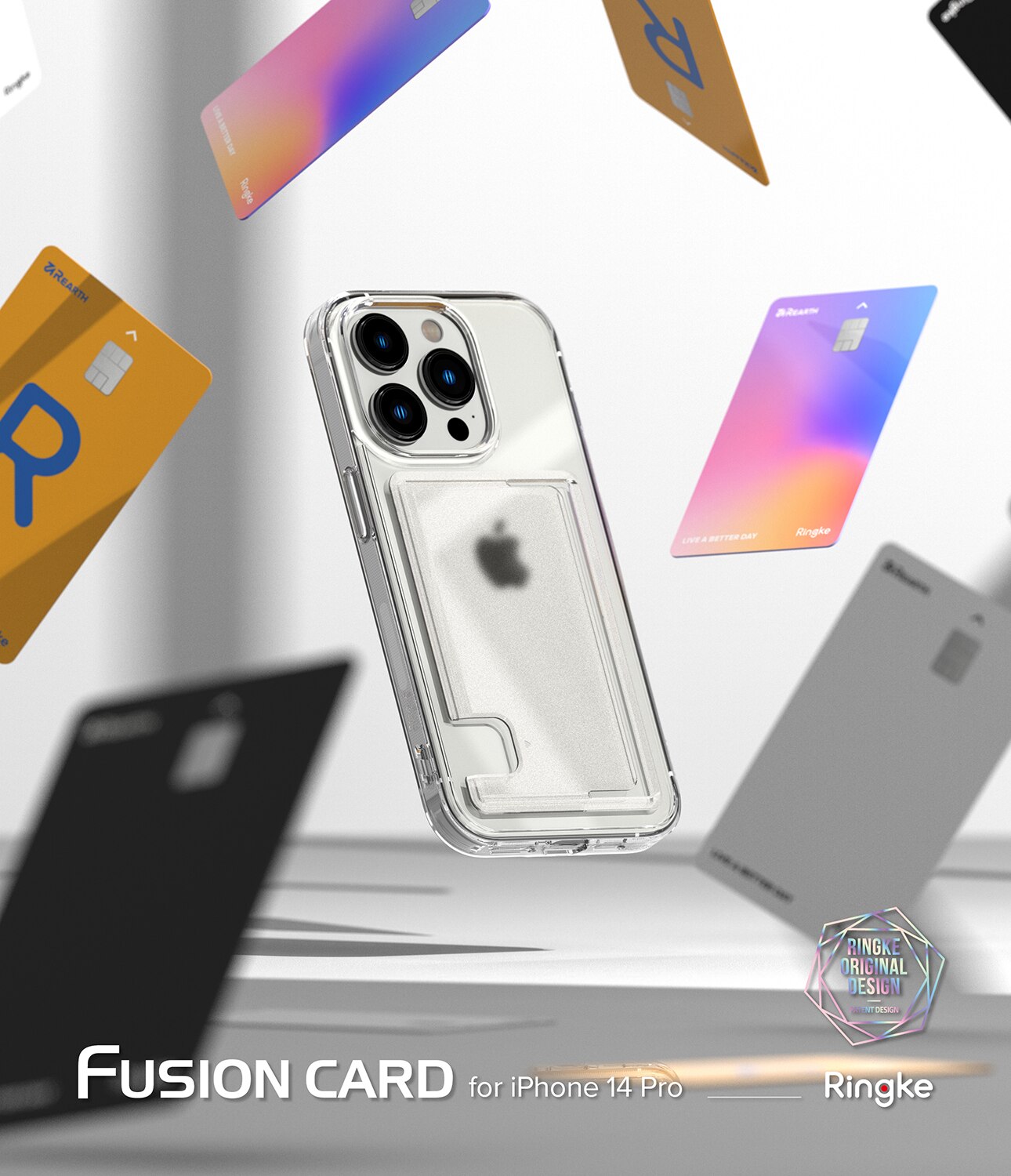 Funda Fusion Card iPhone 14 Pro transparente