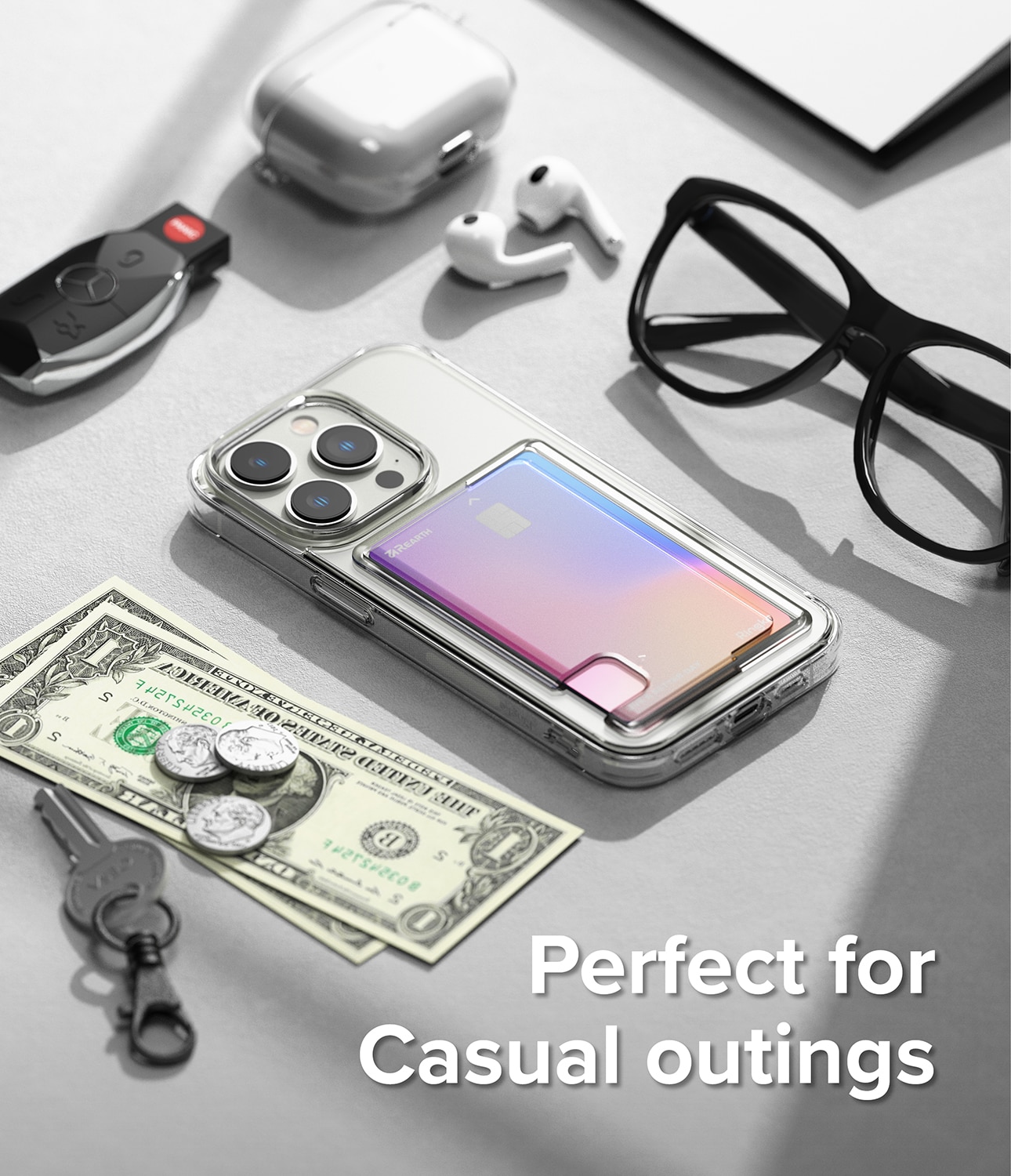 Funda Fusion Card iPhone 14 Pro transparente