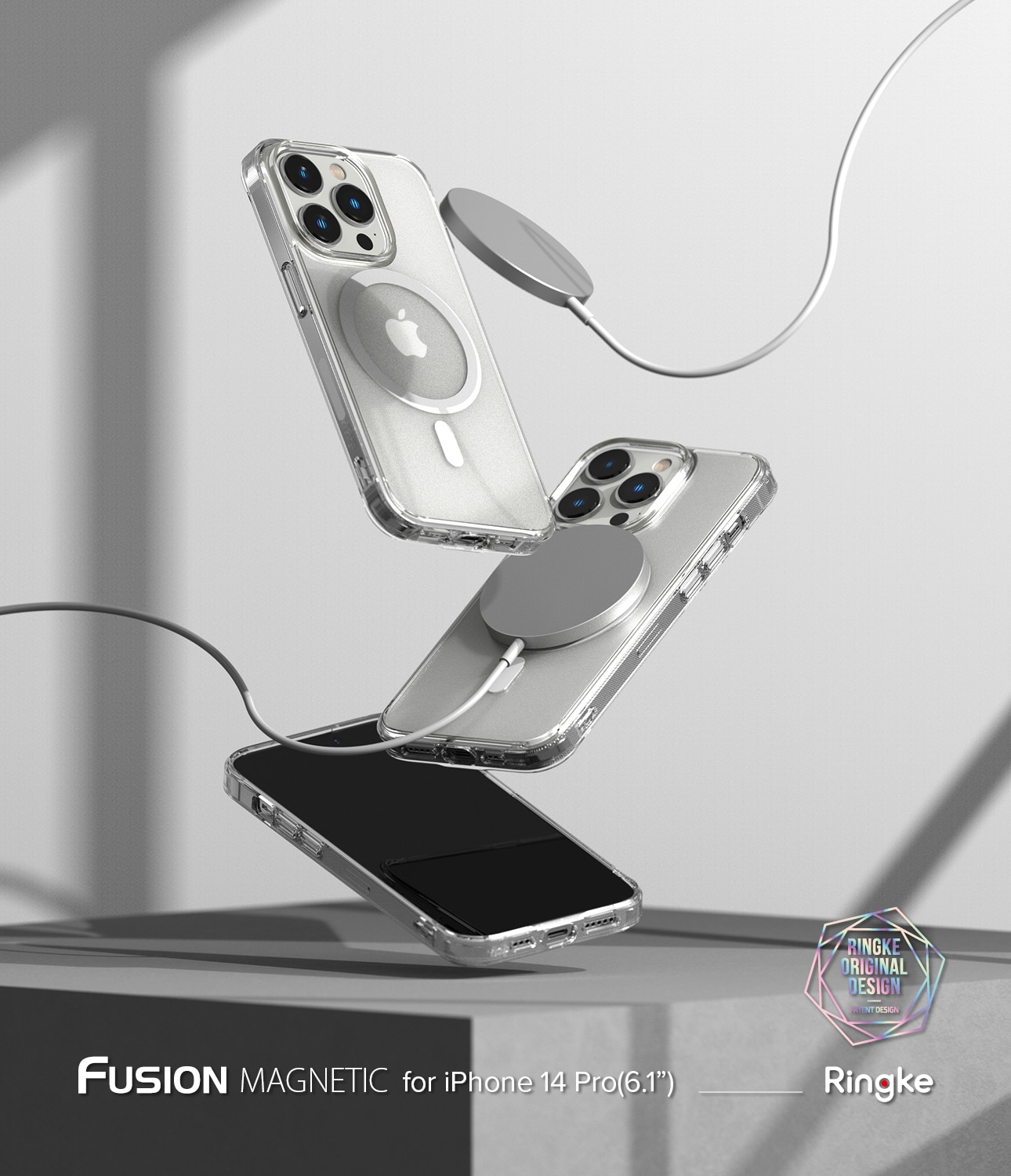 Funda Fusion Magnetic iPhone 14 Pro Transparente