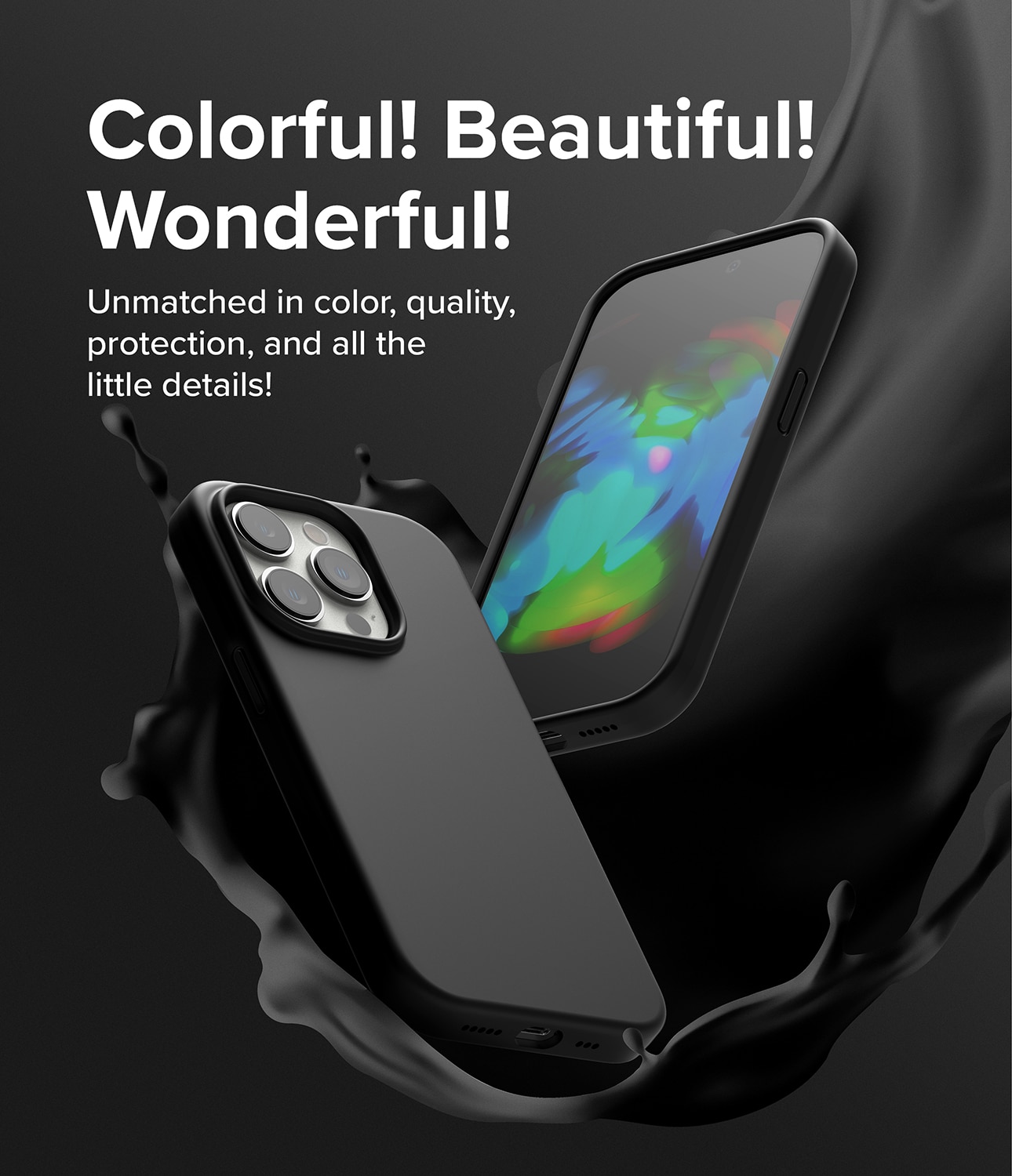 Funda Silicone iPhone 14 Pro Black