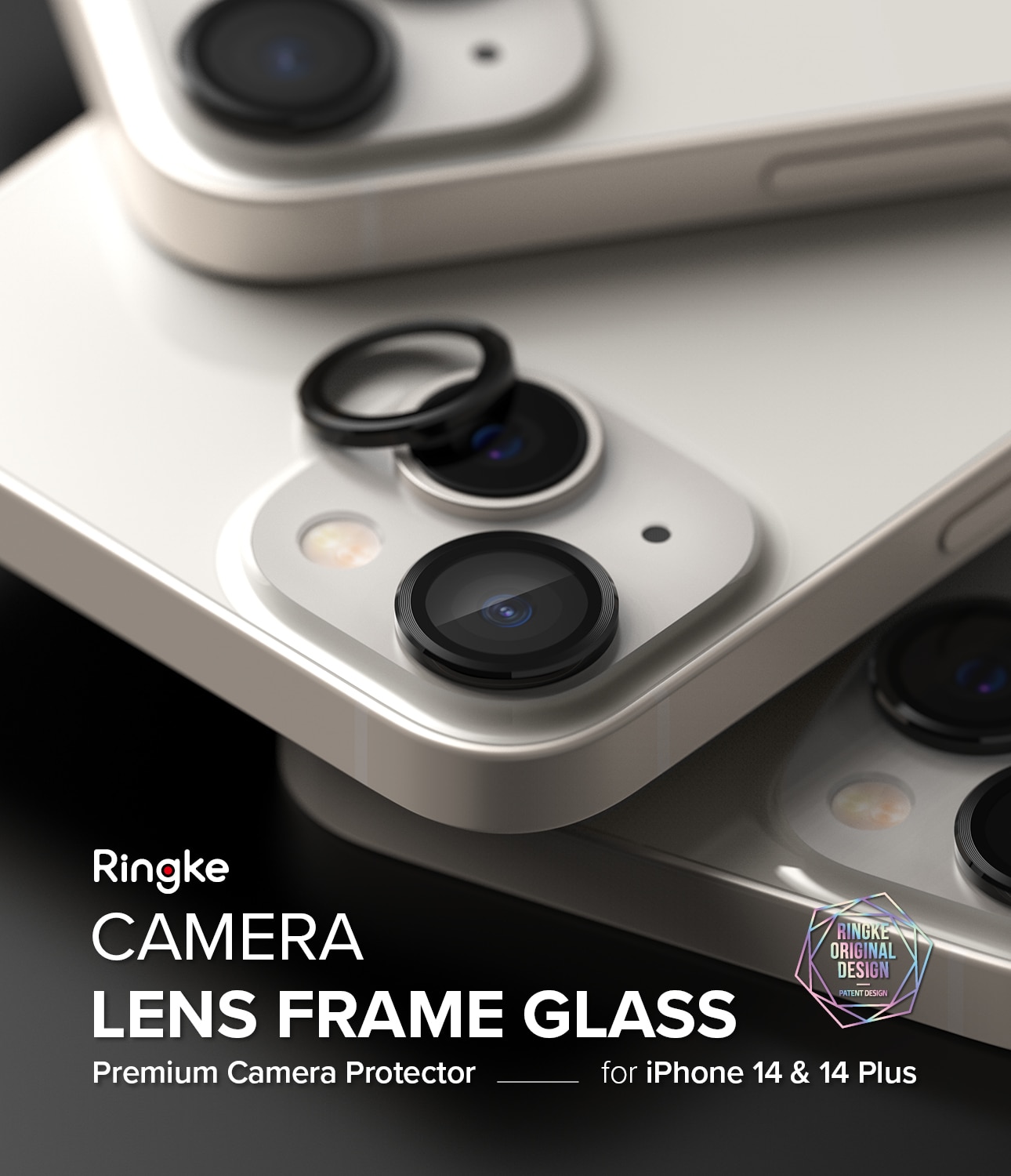 Camera Lens Frame Glass iPhone 14 Plus Negro