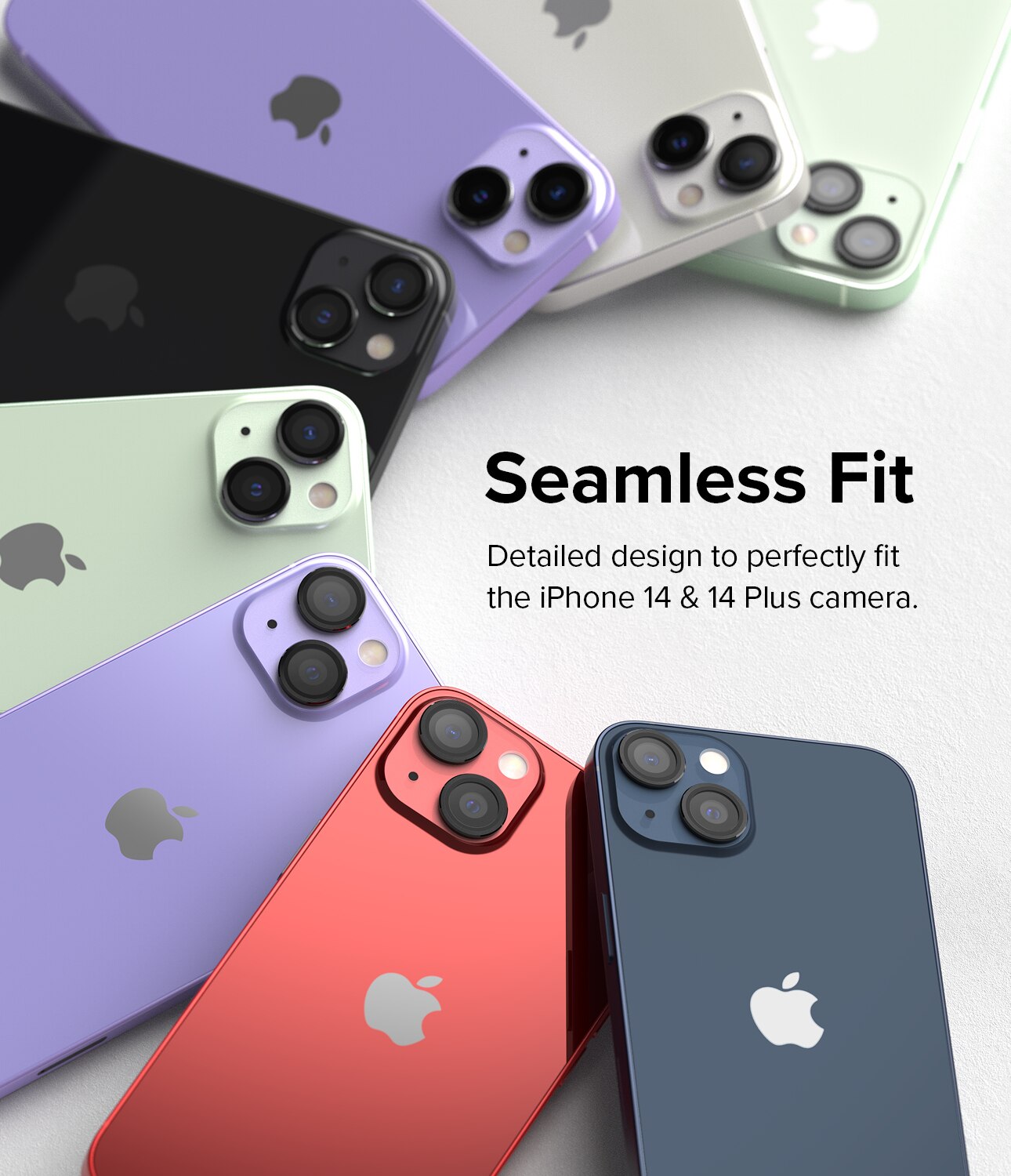 Camera Lens Frame Glass iPhone 14 Plus Negro