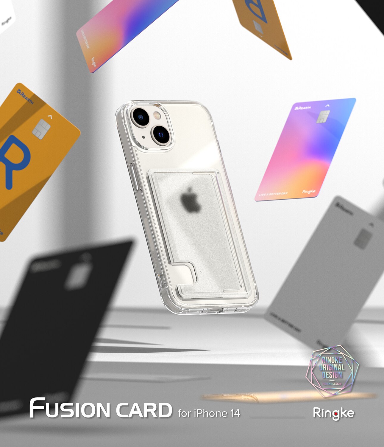 Funda Fusion Card iPhone 14 transparente