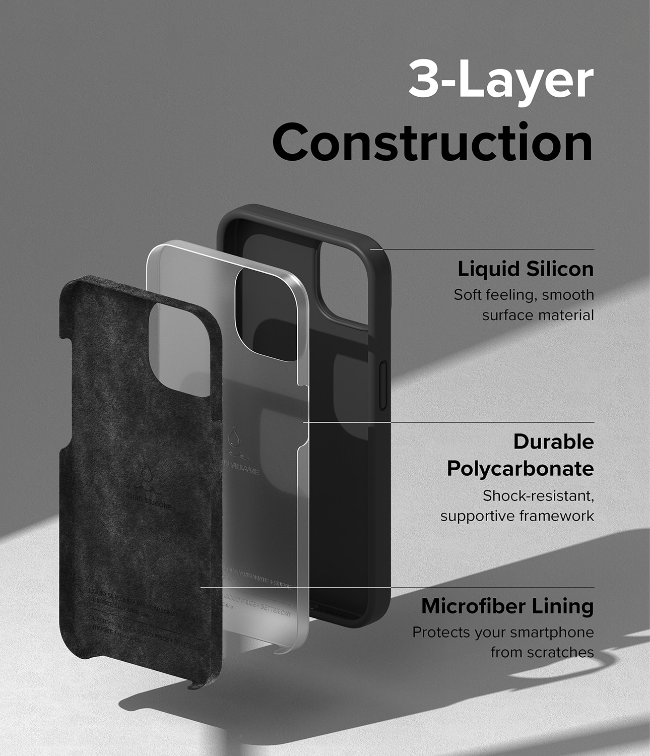 Funda Silicone iPhone 14 Plus Black