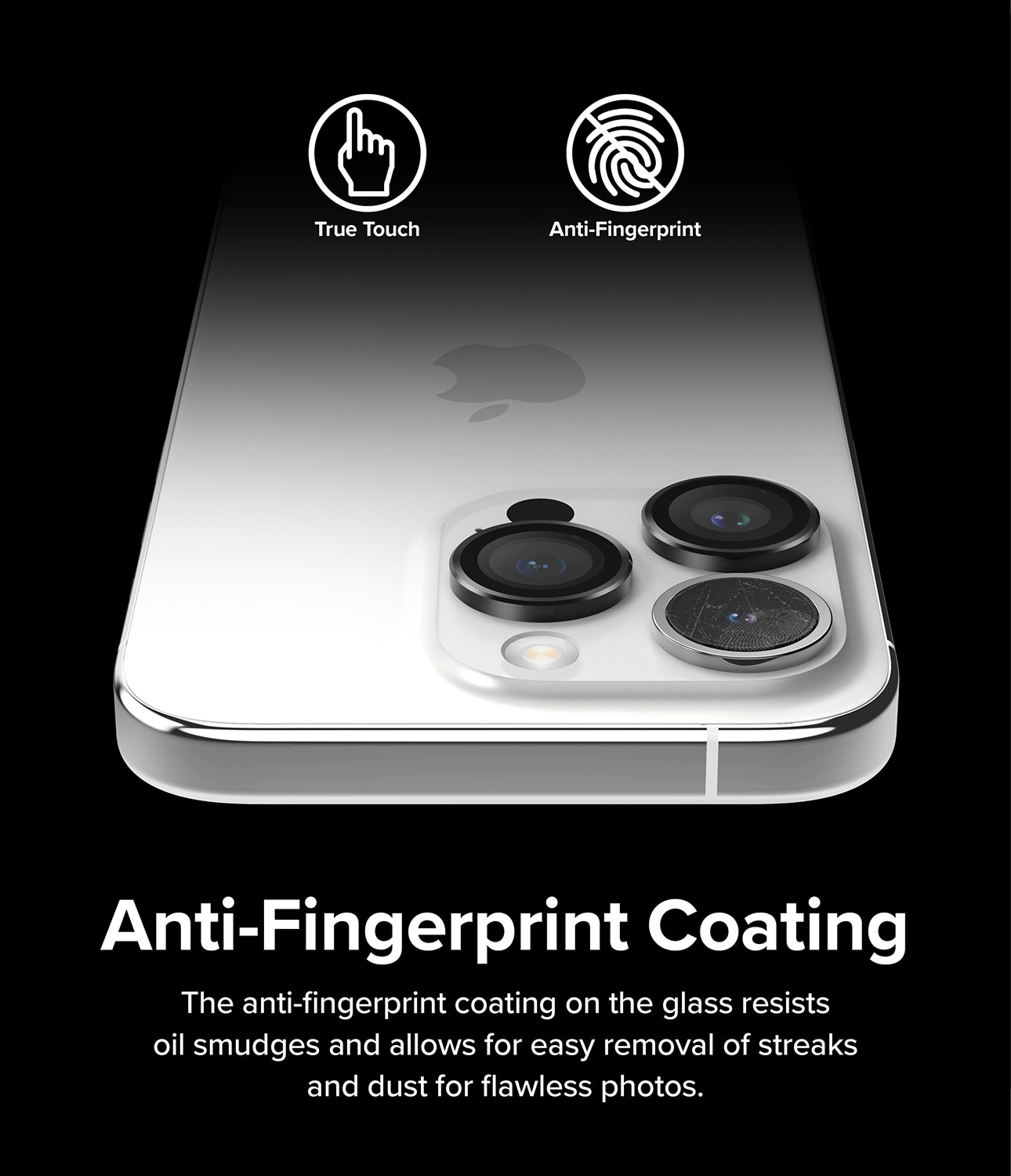 Camera Lens Frame Glass iPhone 15 Pro Max Negro