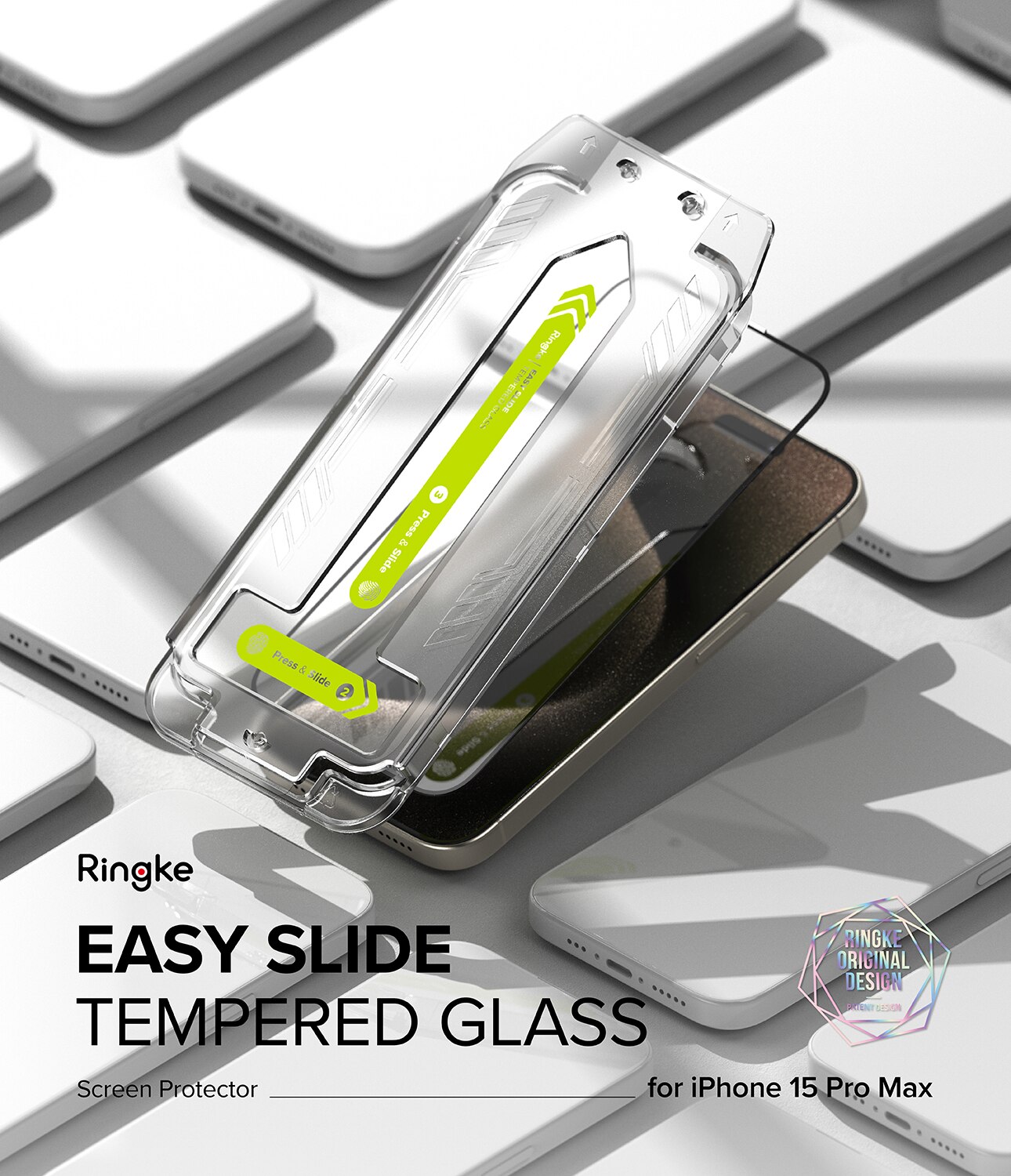 Easy Slide Glass (2 piezas) iPhone 15 Pro Max