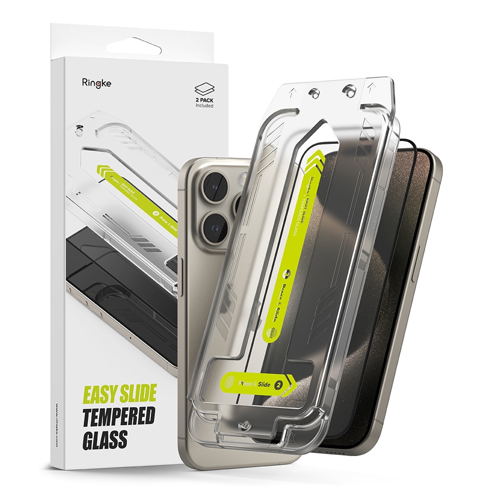 Easy Slide Glass (2 piezas) iPhone 15 Pro Max