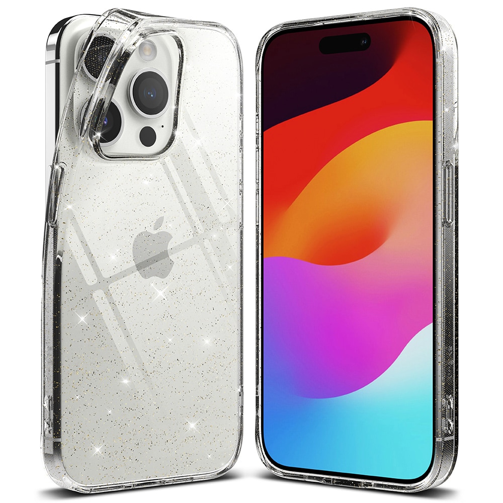 Funda Air iPhone 15 Pro Glitter Clear