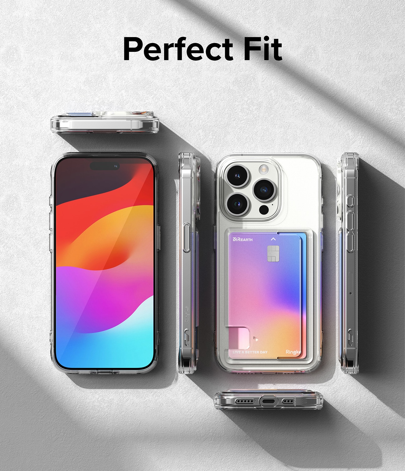 Funda Fusion Card iPhone 15 Pro Max transparente