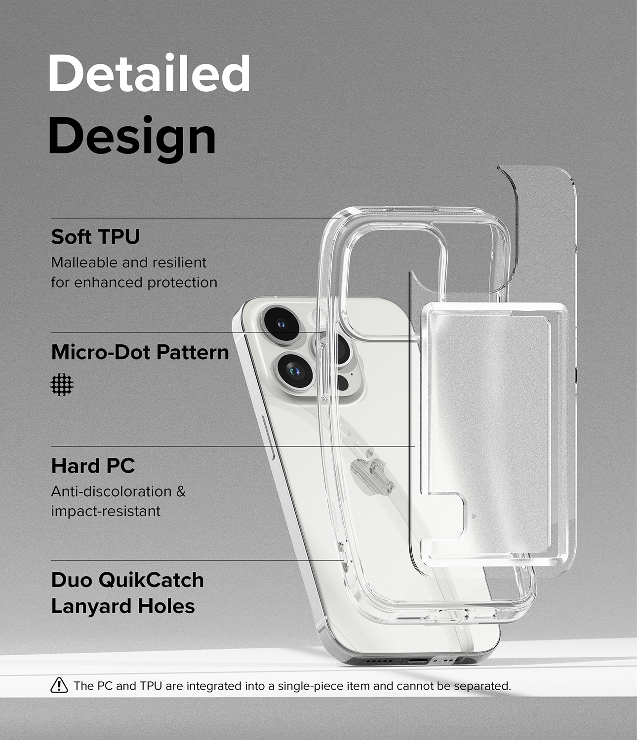 Funda Fusion Card iPhone 15 Pro transparente
