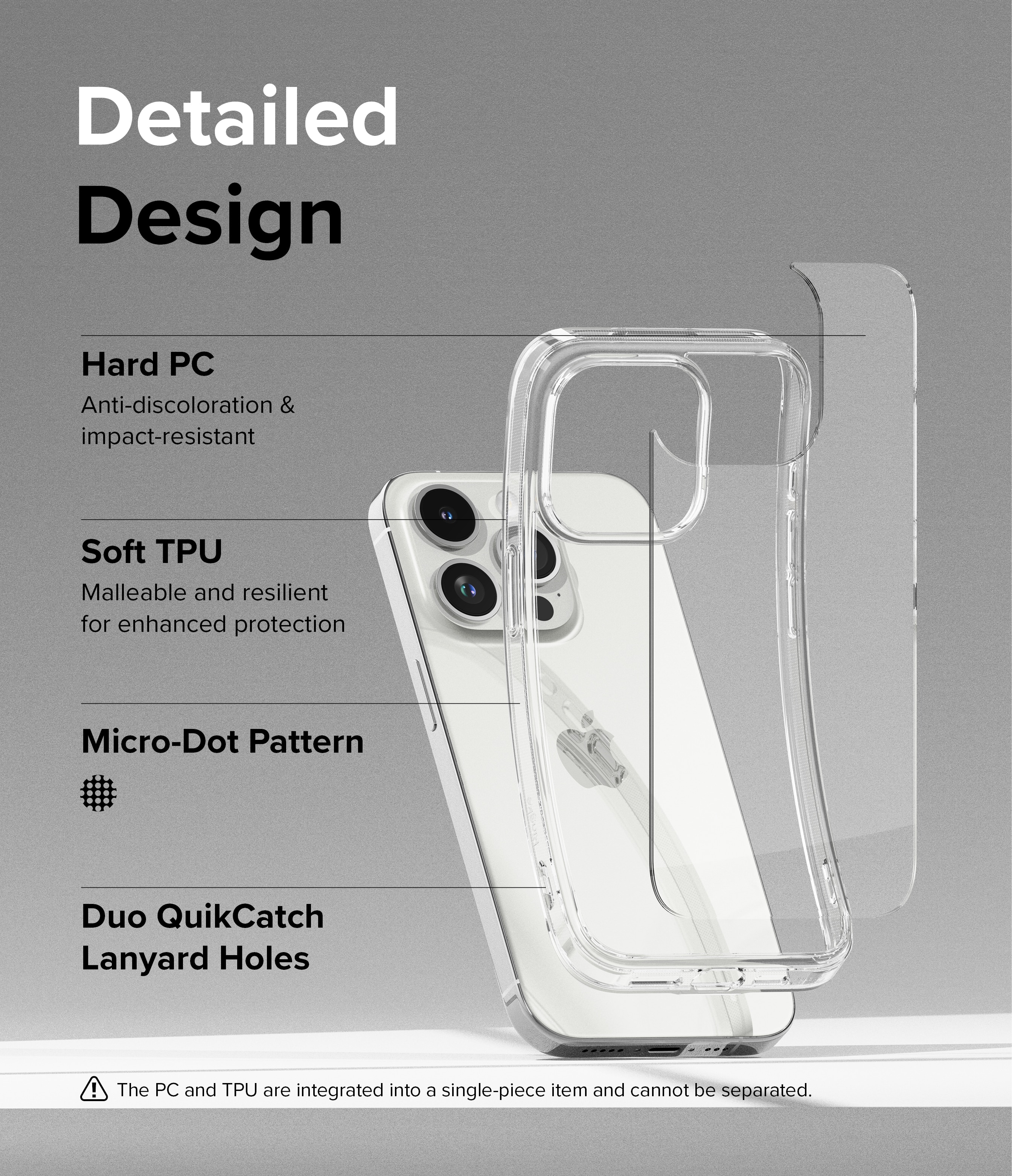 Funda Fusion iPhone 15 Pro Max Transparente