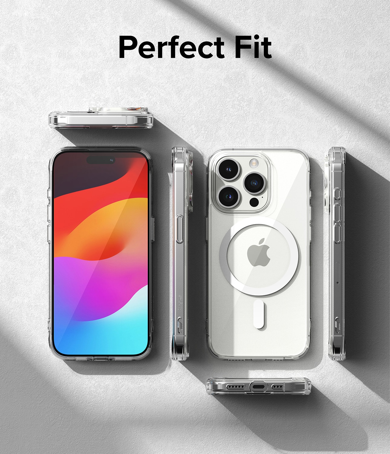 Funda Fusion Magnetic iPhone 15 Pro Transparente