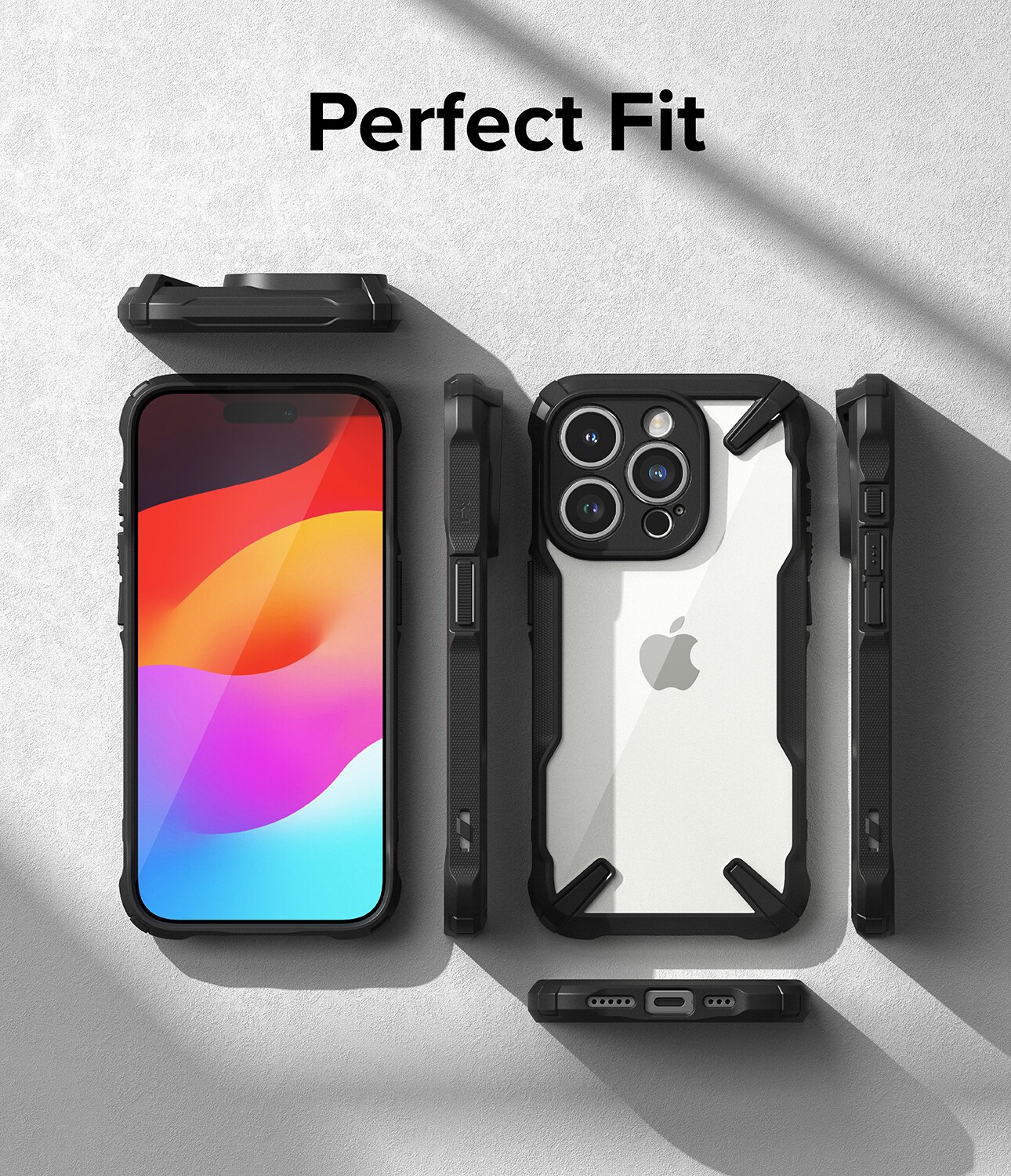 Funda Fusion X iPhone 15 Pro Max negro