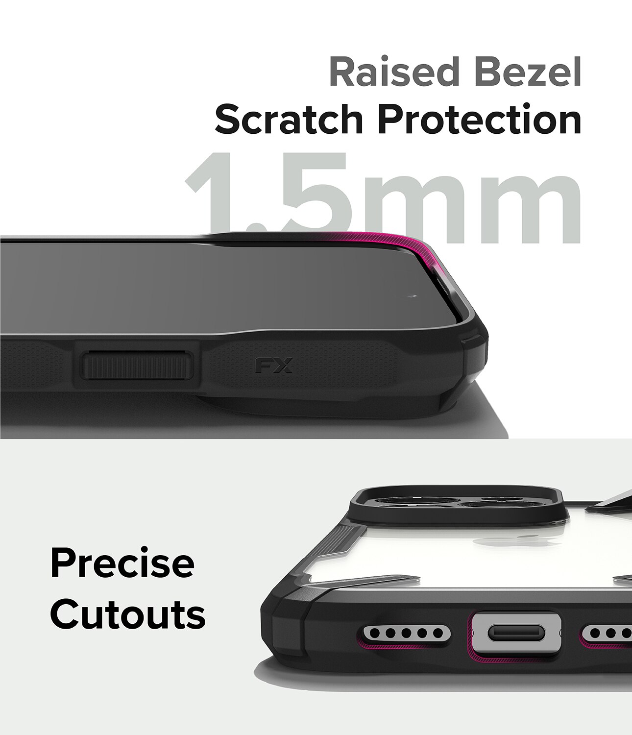 Funda Fusion X iPhone 15 Pro Negro