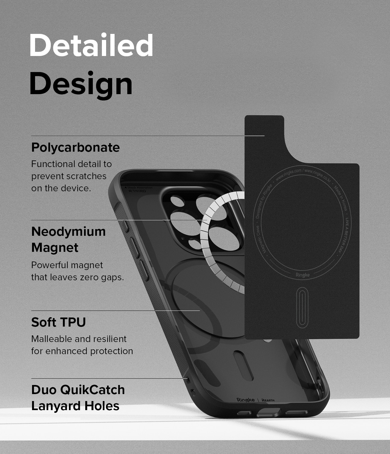Funda Onyx Magnetic iPhone 15 Pro Black