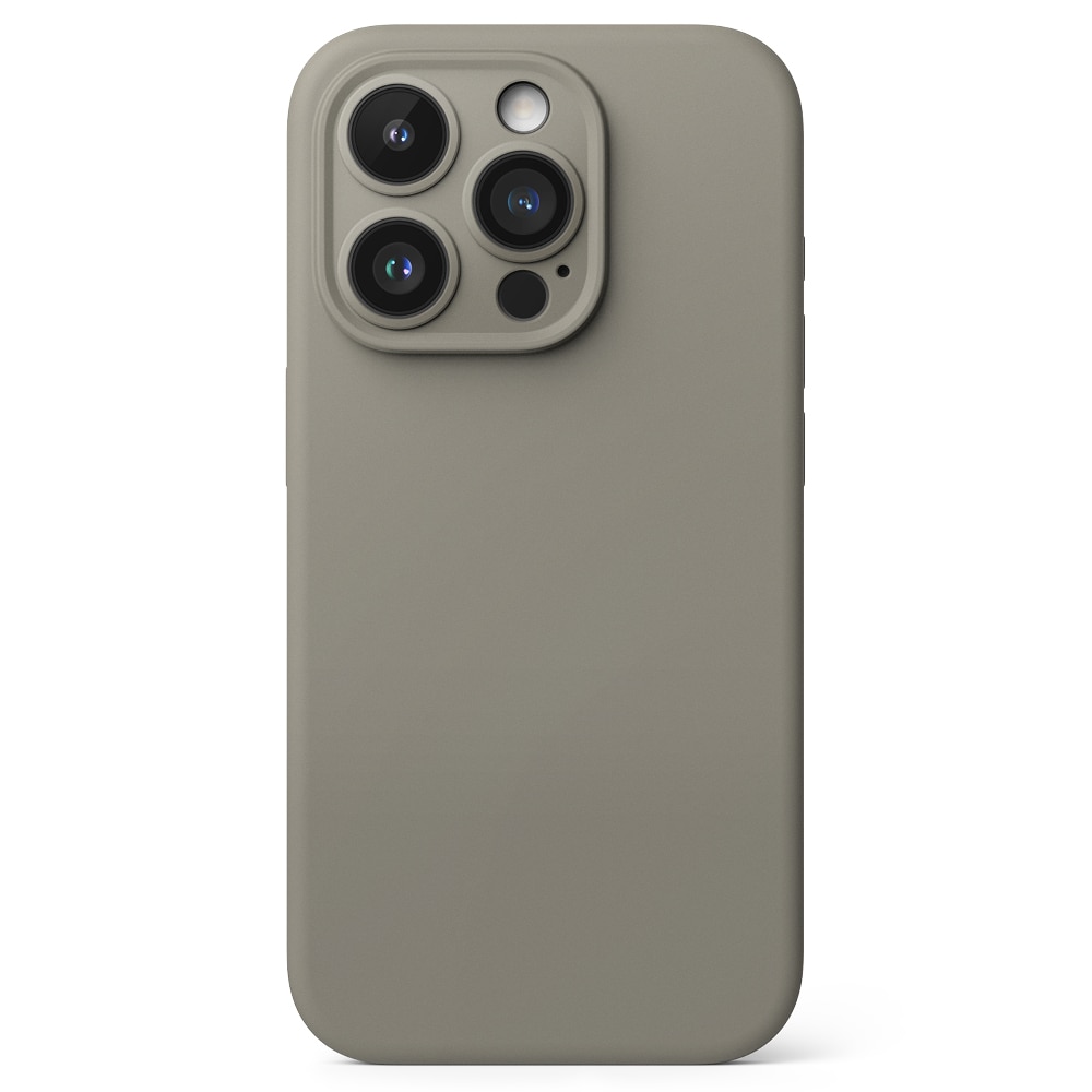 Silicone Magnetic Funda iPhone 15 Pro Gris