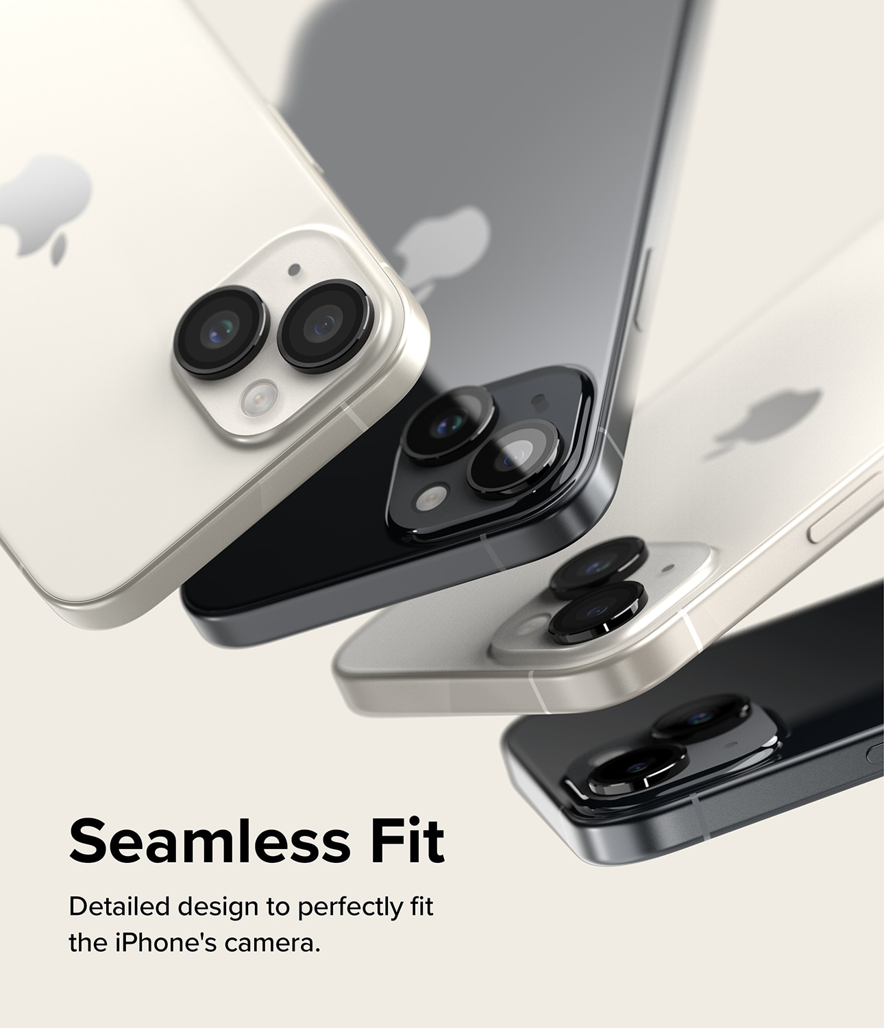 Camera Lens Frame Glass iPhone 15 Plus Negro
