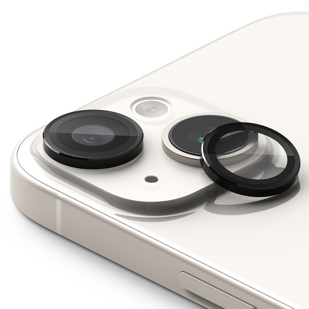Camera Lens Frame Glass iPhone 15 Plus Negro