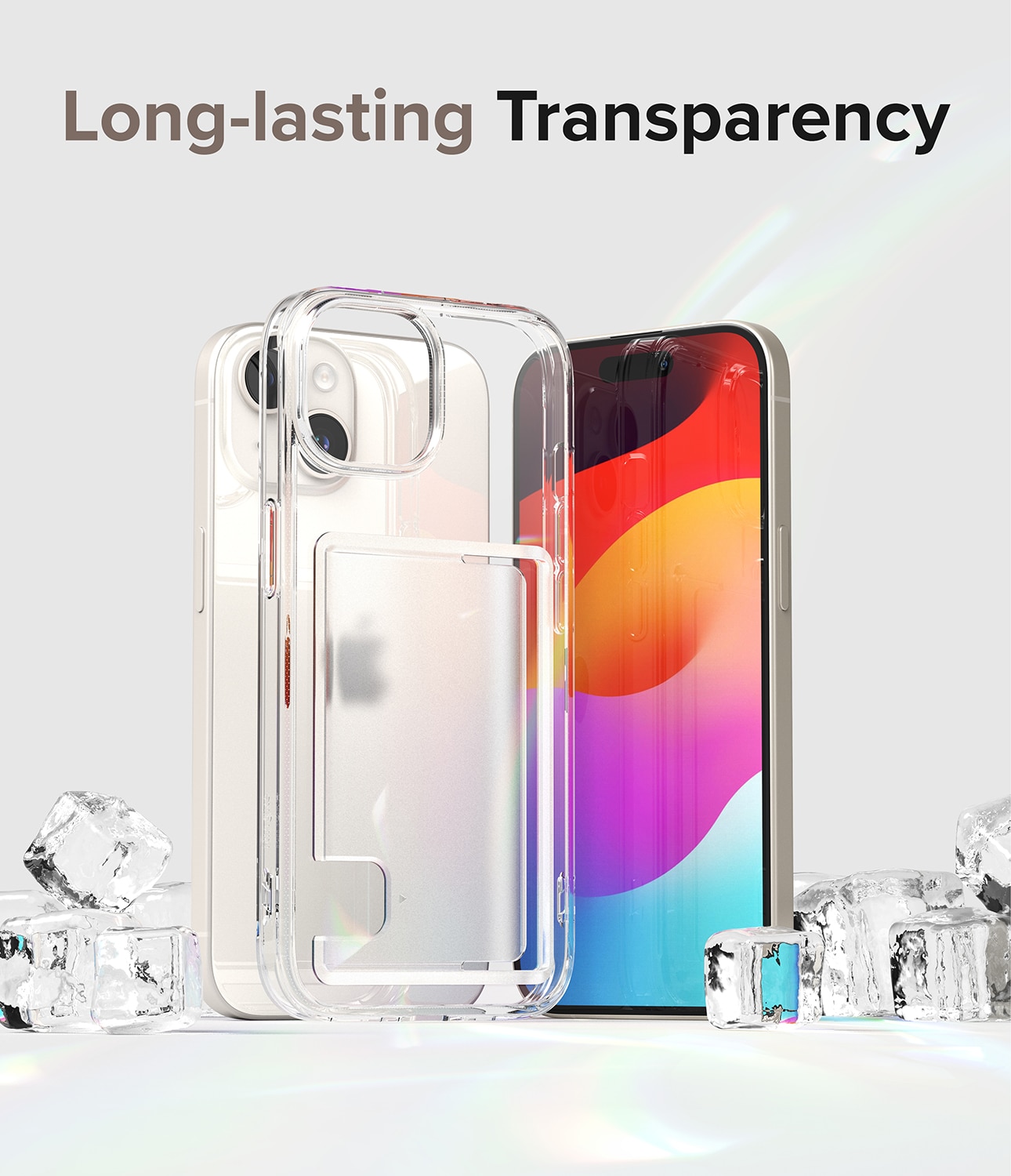 Funda Fusion Card iPhone 15 Plus transparente