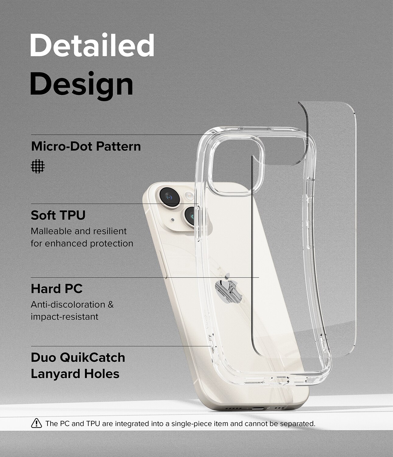 Funda Fusion iPhone 15 Transparente