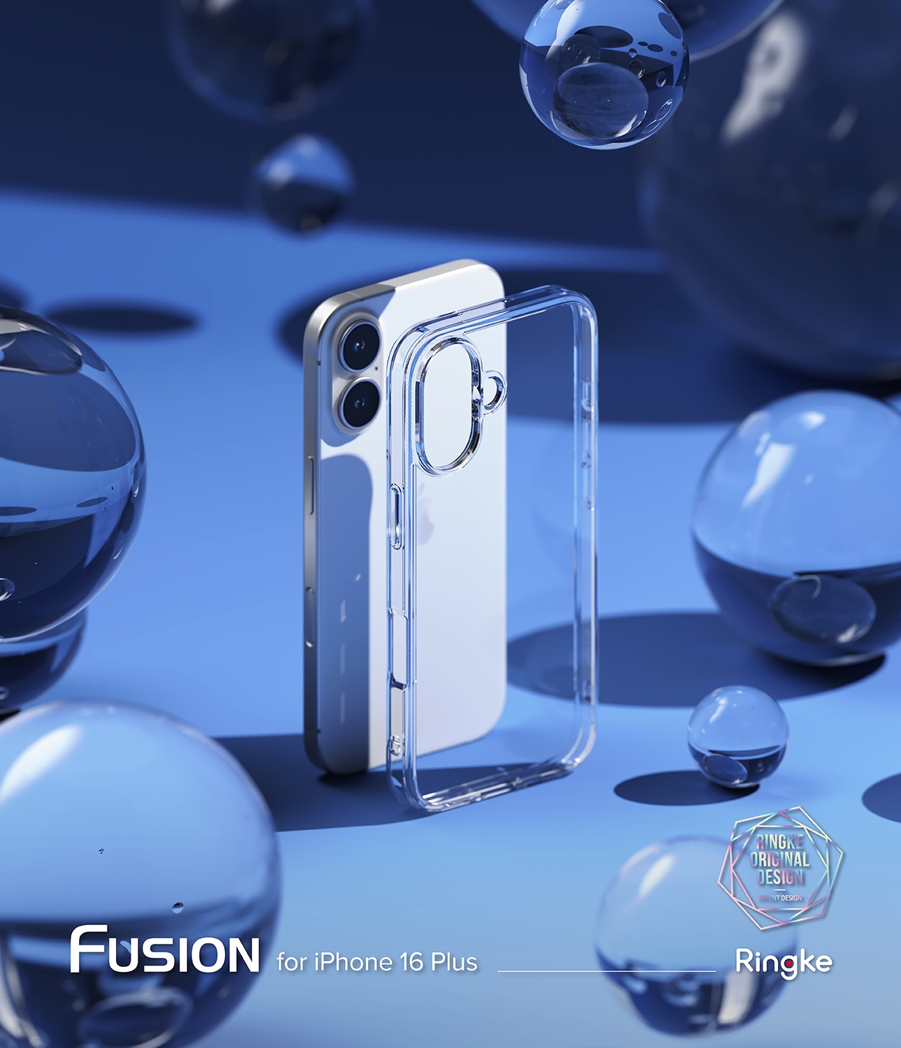 Funda Fusion iPhone 16 Plus Transparente