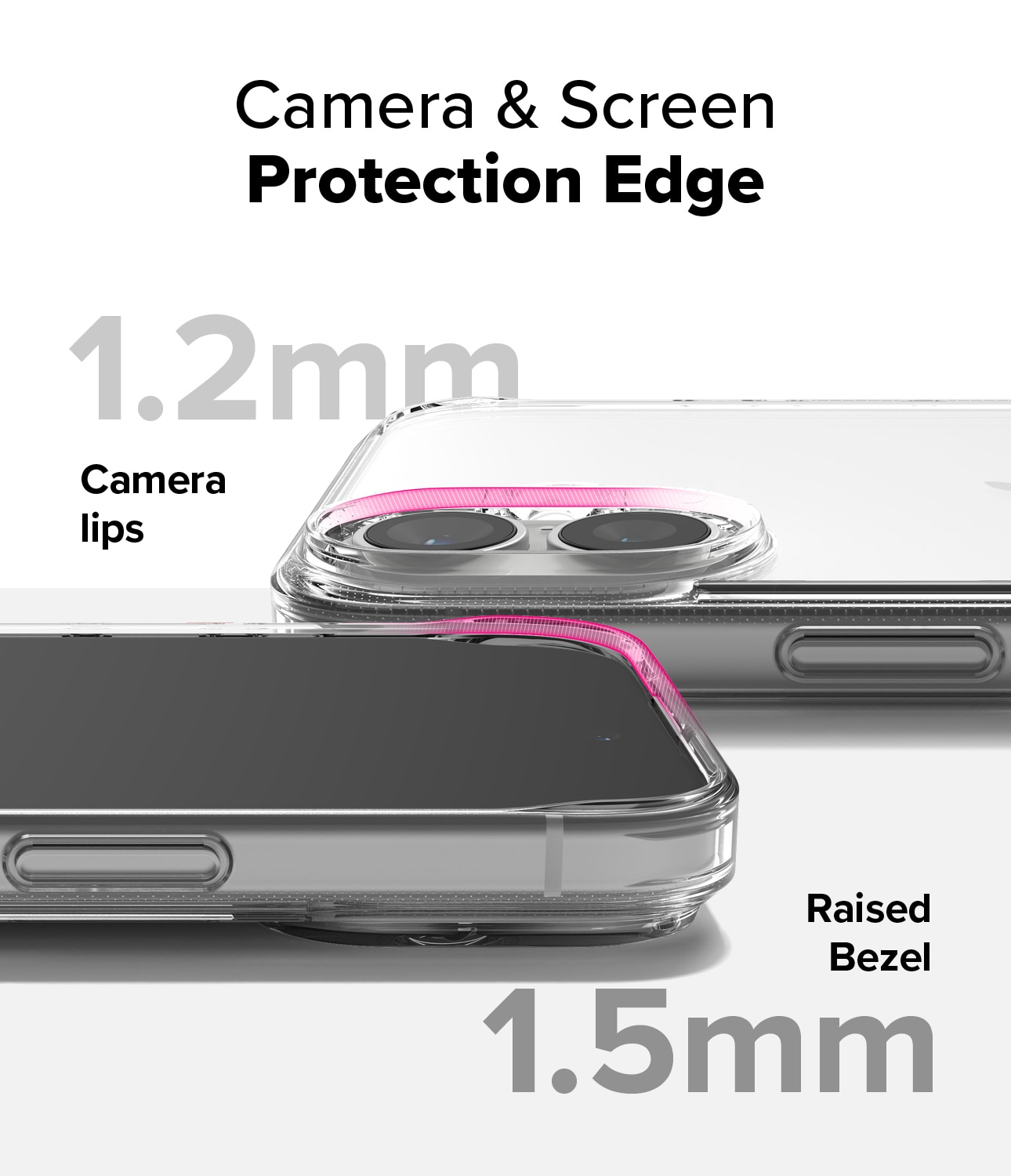 Funda Fusion iPhone 16 Plus Transparente