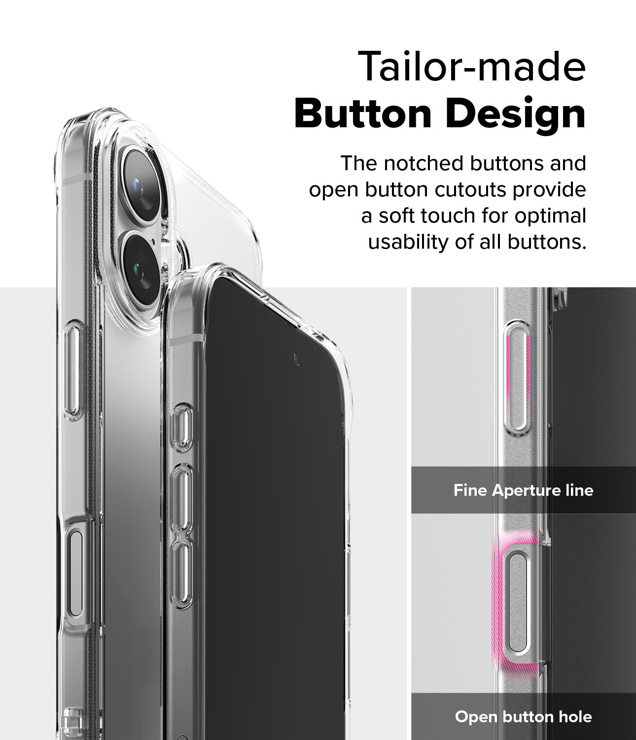 Funda Fusion iPhone 16 Plus Transparente