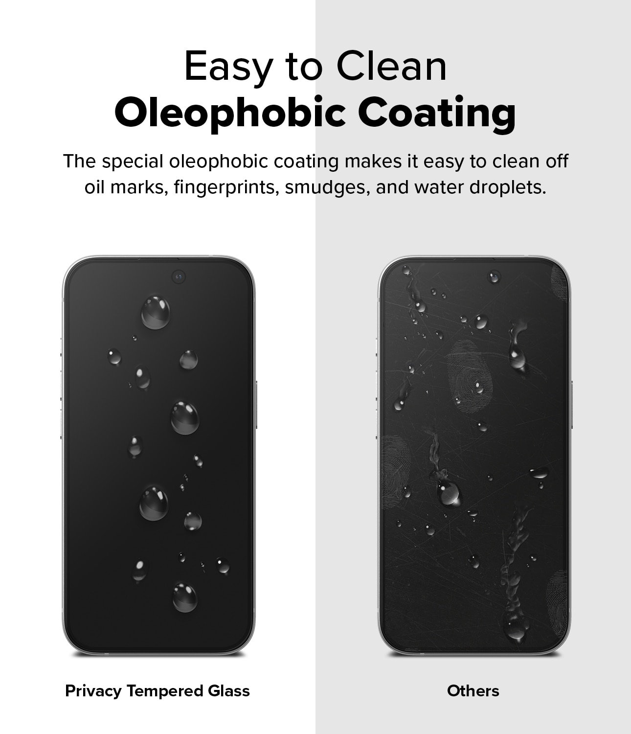 Easy Slide Privacy Glass (2 piezas) iPhone 15 Plus
