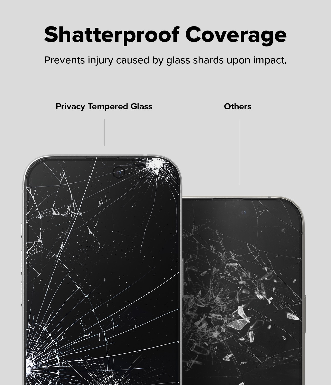 Easy Slide Privacy Glass (2 piezas) iPhone 15 Plus