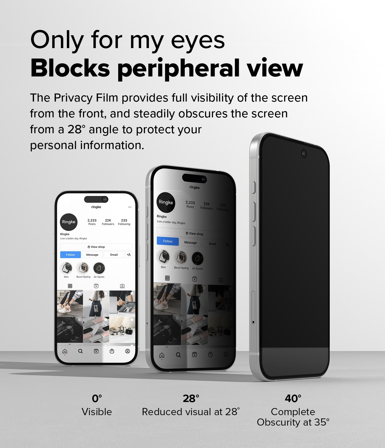 Easy Slide Privacy Glass (2 piezas) iPhone 15 Plus