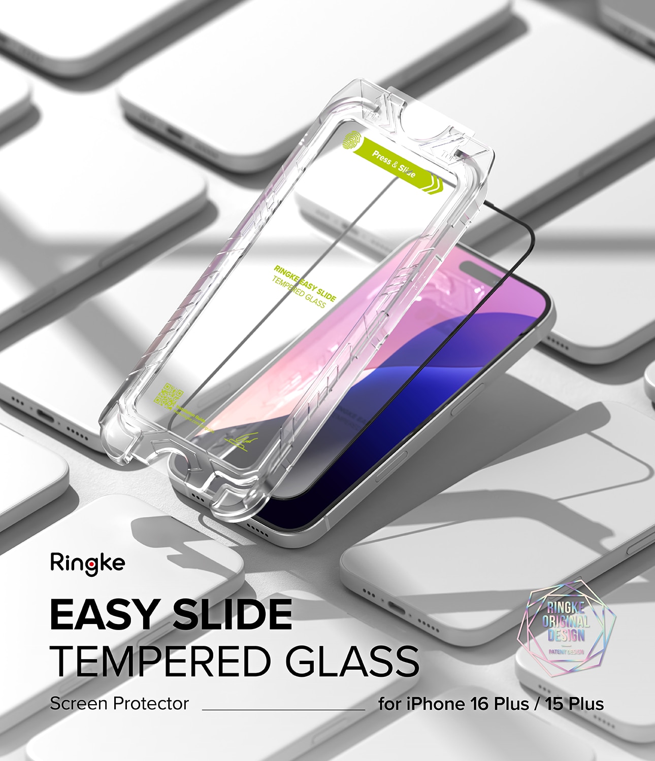 Easy Slide Glass (2 piezas) iPhone 15 Plus