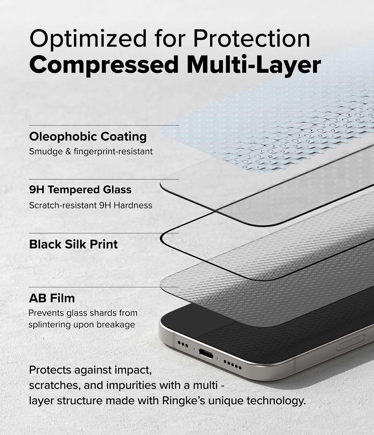 Easy Slide Glass (2 piezas) iPhone 15 Plus