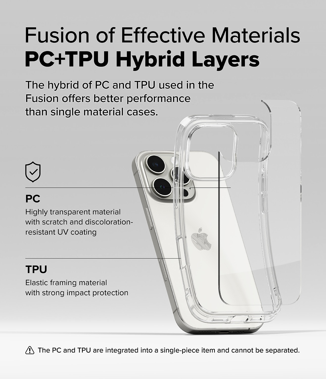 Funda Fusion iPhone 16 Pro Transparente